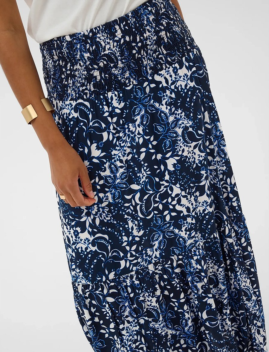 Cream - CRTiah skirt - maksiseelikud - navy blue toile - 5