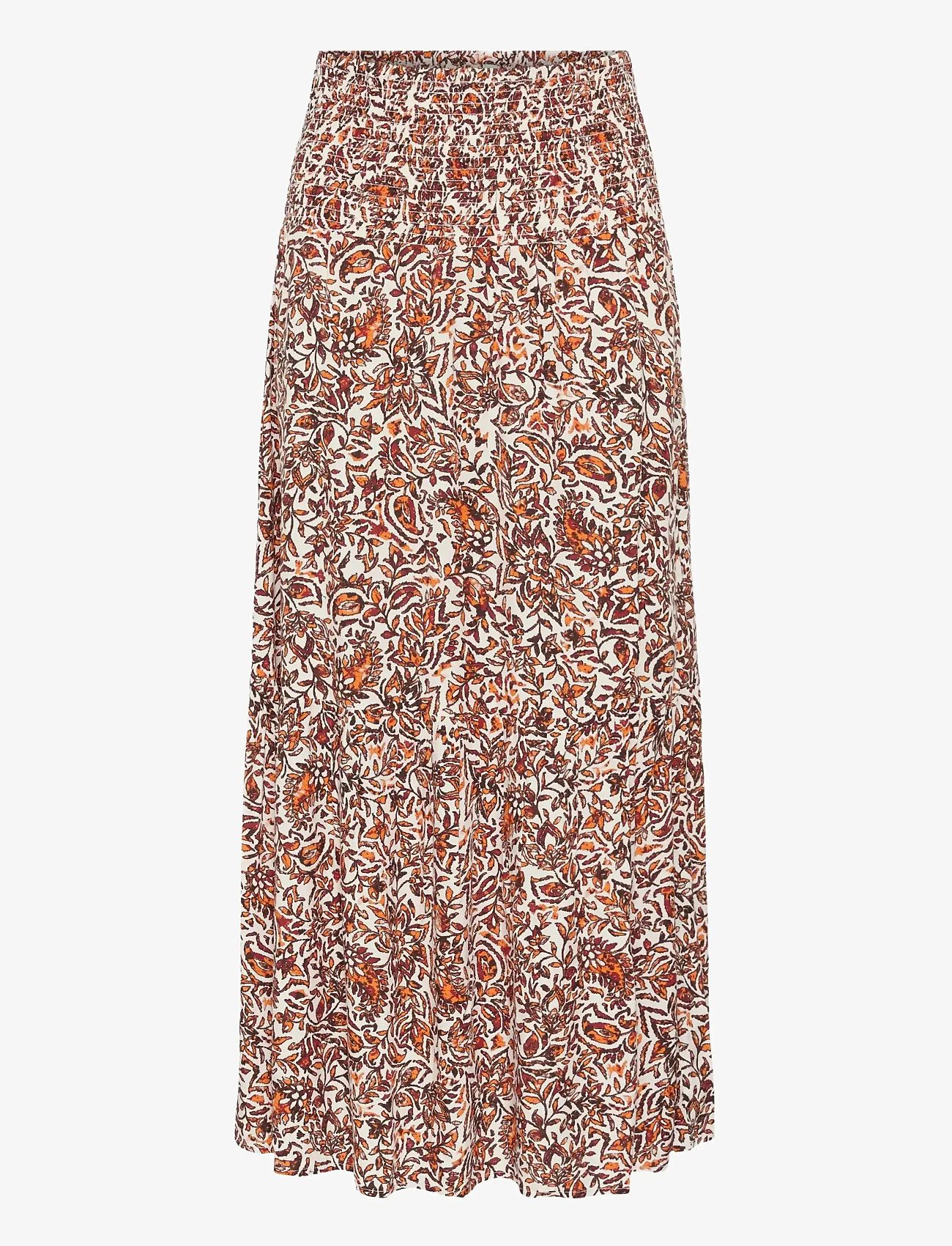 Cream - CRTiah skirt - maksiseelikud - orange saraza flower - 1