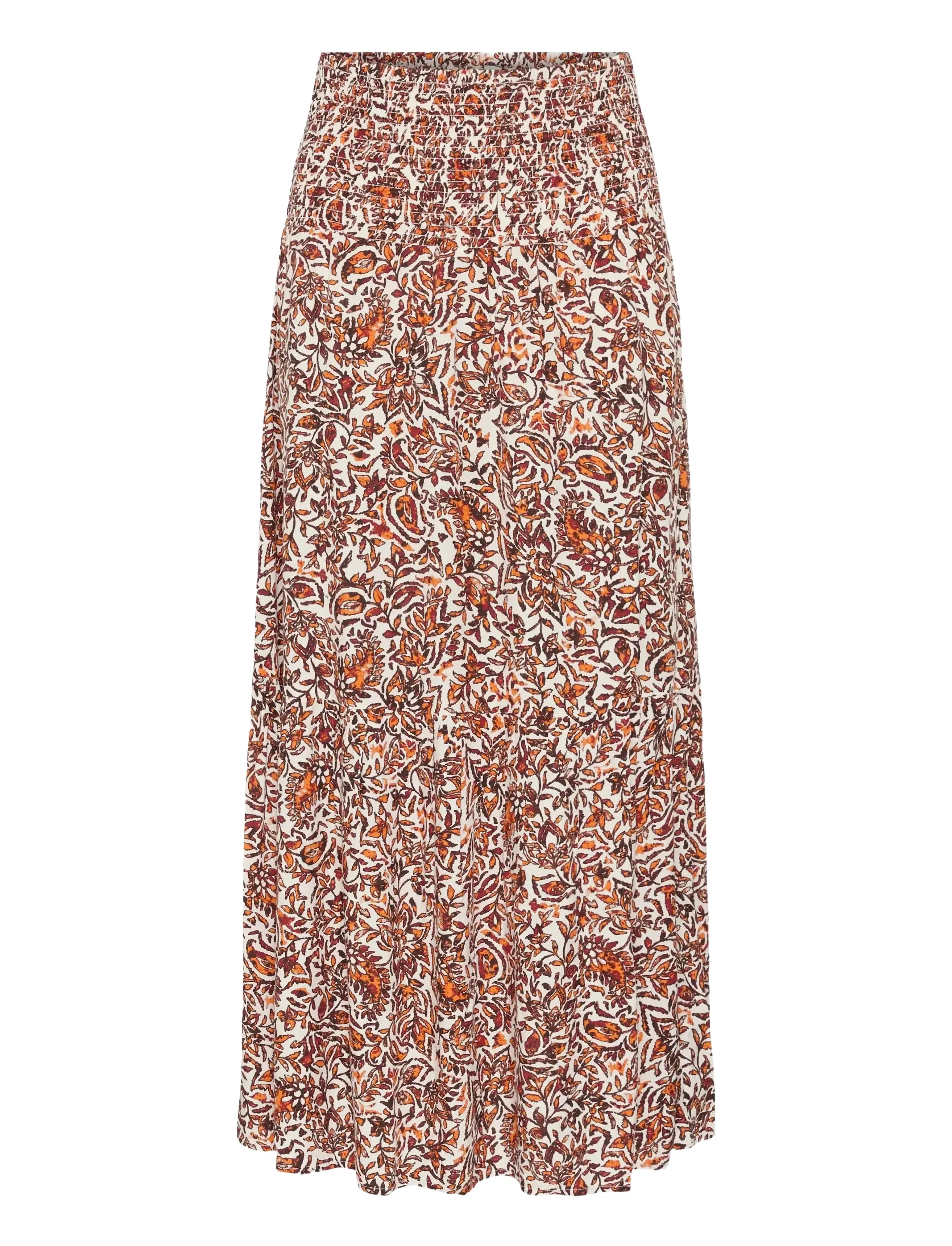 Cream CRTiah skirt - Neuheiten - ORANGE SARAZA FLOWER / orange