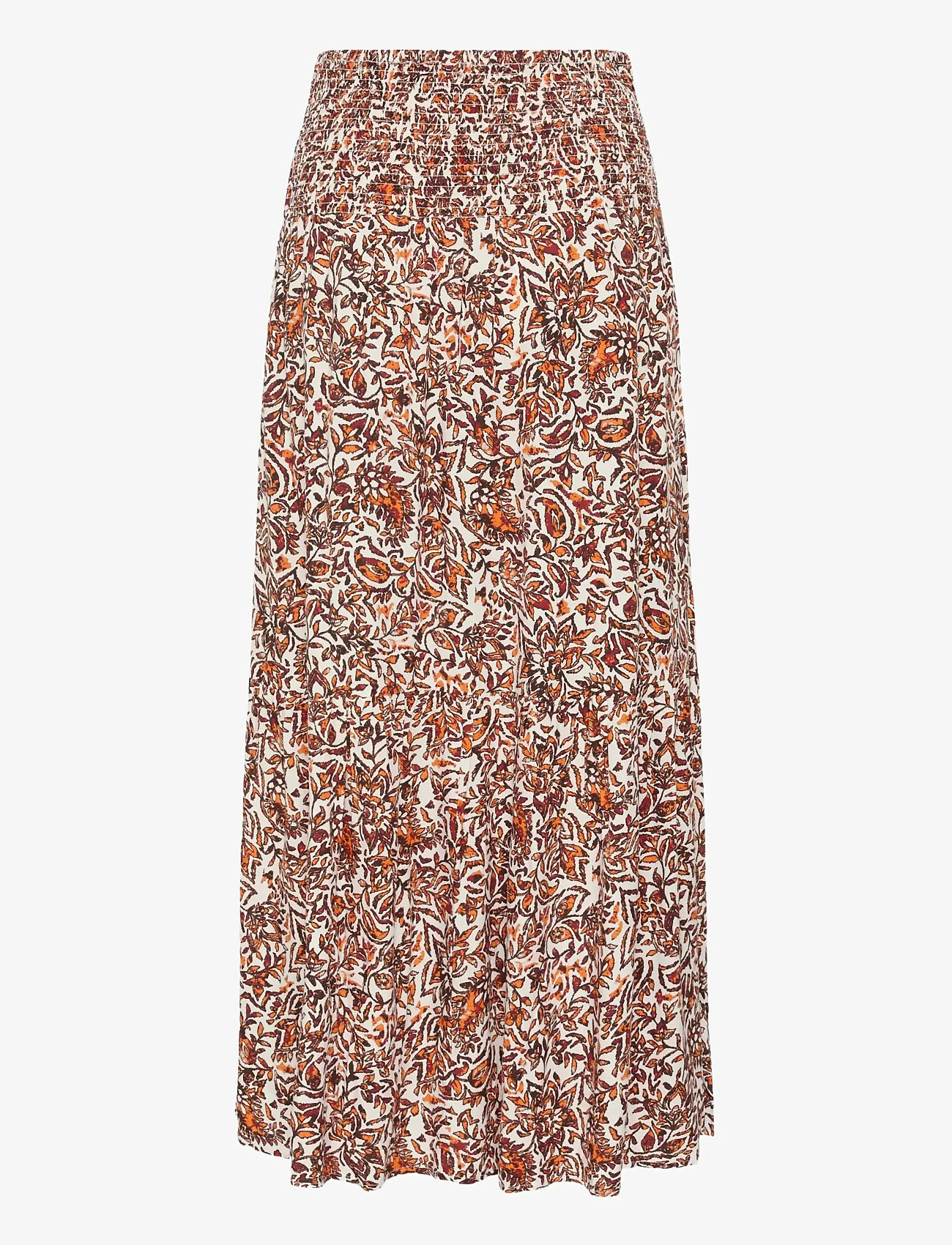 Cream - CRTiah skirt - maksiseelikud - orange saraza flower - 2