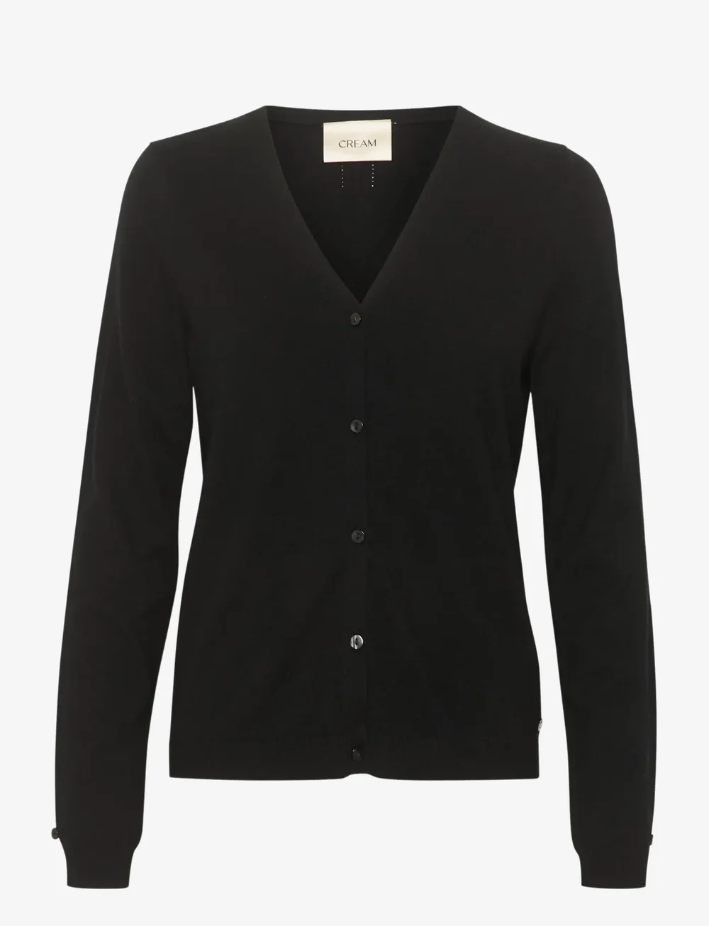 Cream - CRDela Knit Cardigan - cardigans - pitch black - 1