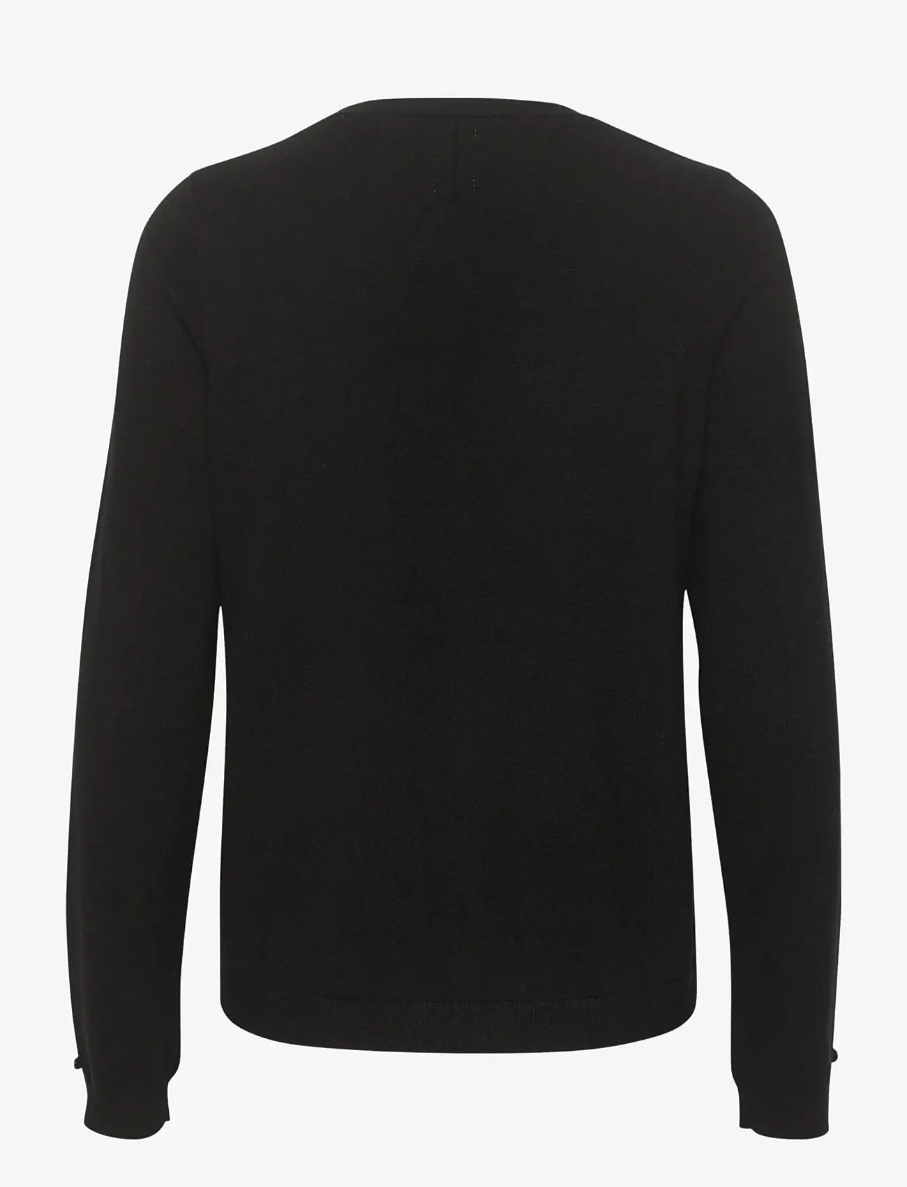 Cream - CRDela Knit Cardigan - koftor - pitch black - 2