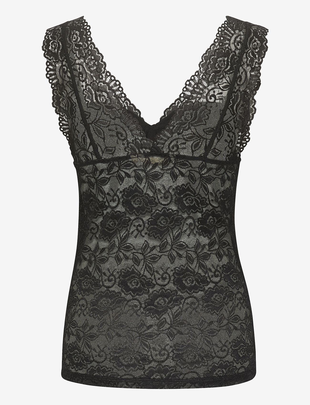 Cream - CRGlaze Long Top - sleeveless tops - pitch black - 2