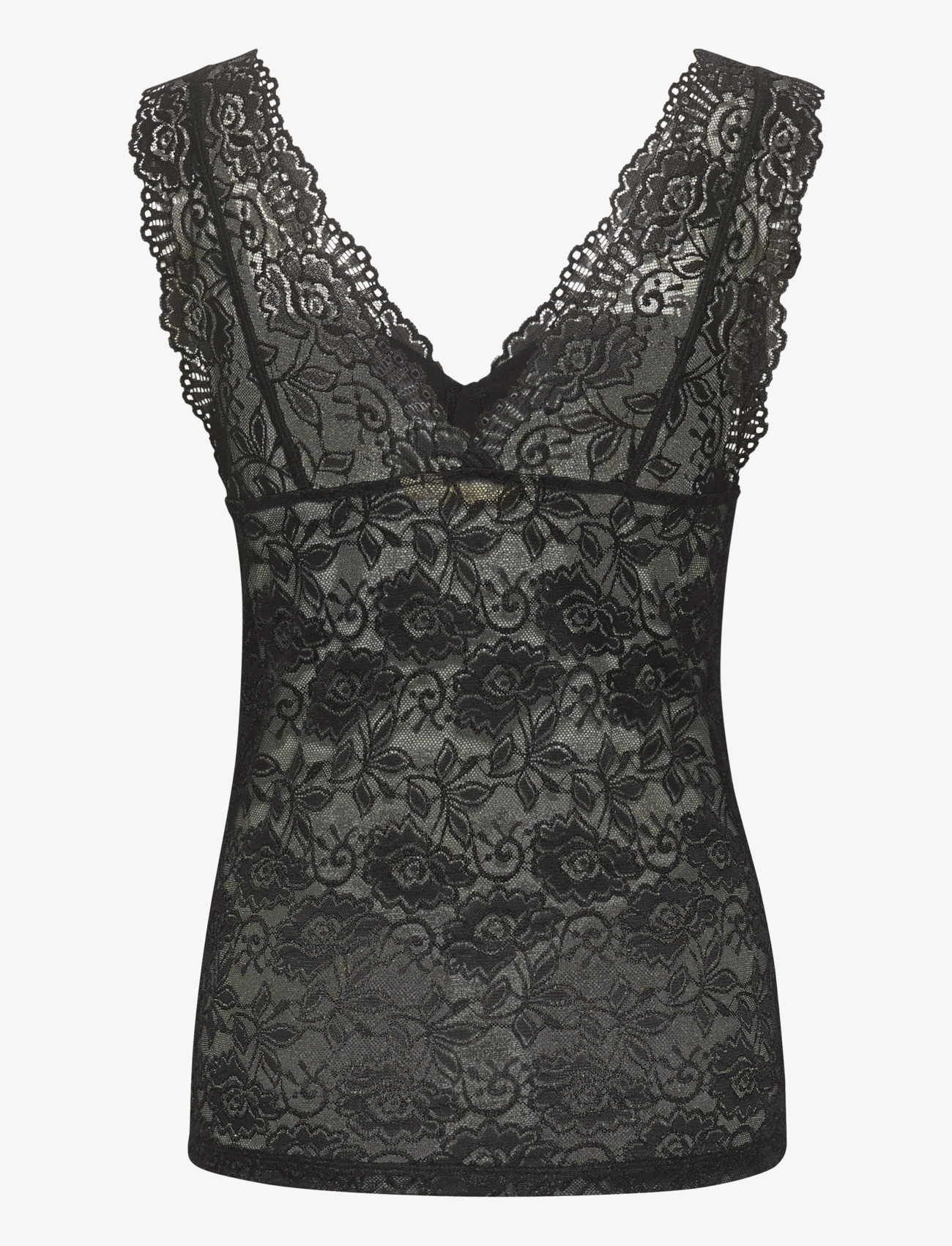 Cream - CRGlaze Long Top - sleeveless tops - pitch black - 2