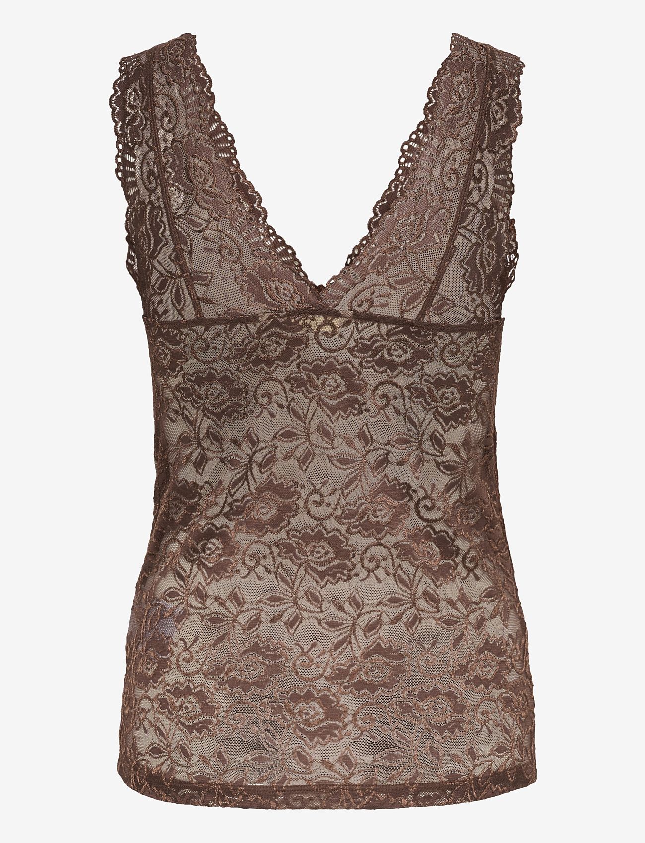 Cream - CRGlaze Long Top - topid ja varrukateta alussärgid - rum raisin - 2