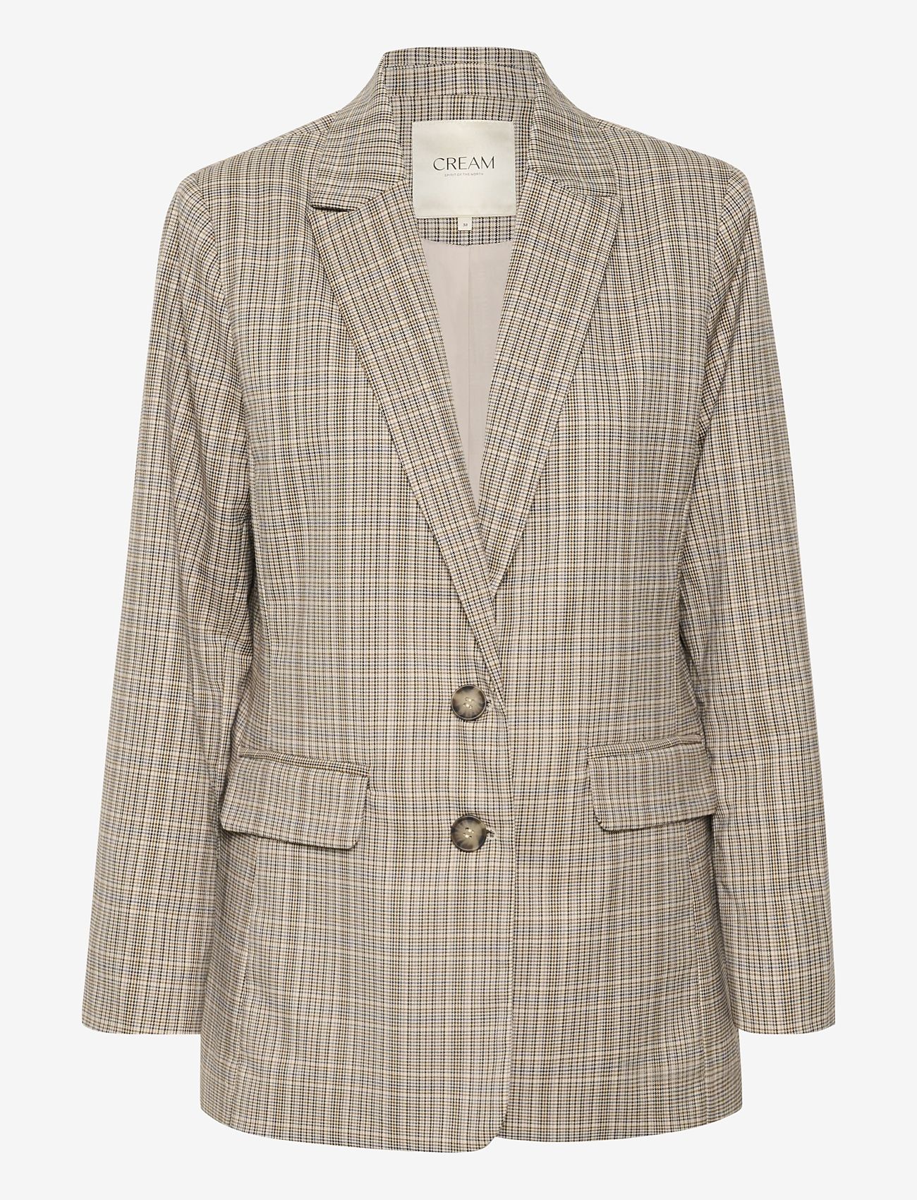 Cream - CRImogen Blazer - enkeltradede blazere - ancient scroll check - 0