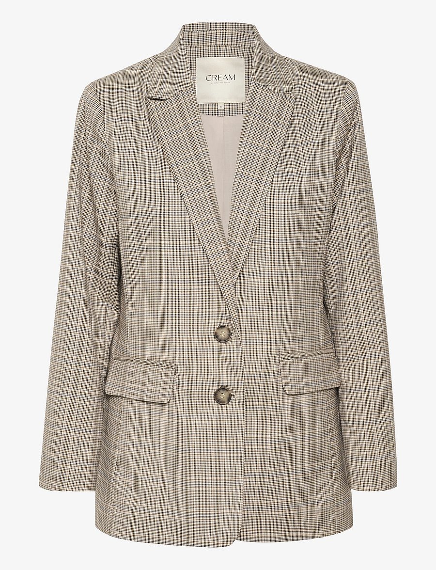 Cream - CRImogen Blazer - einreihige blazer - ancient scroll check - 1