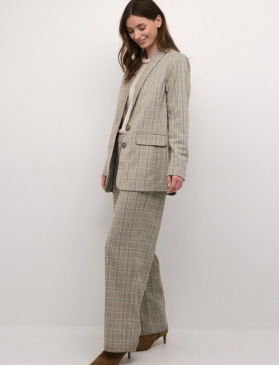 Cream - CRImogen Blazer - einreihige blazer - ancient scroll check - 3