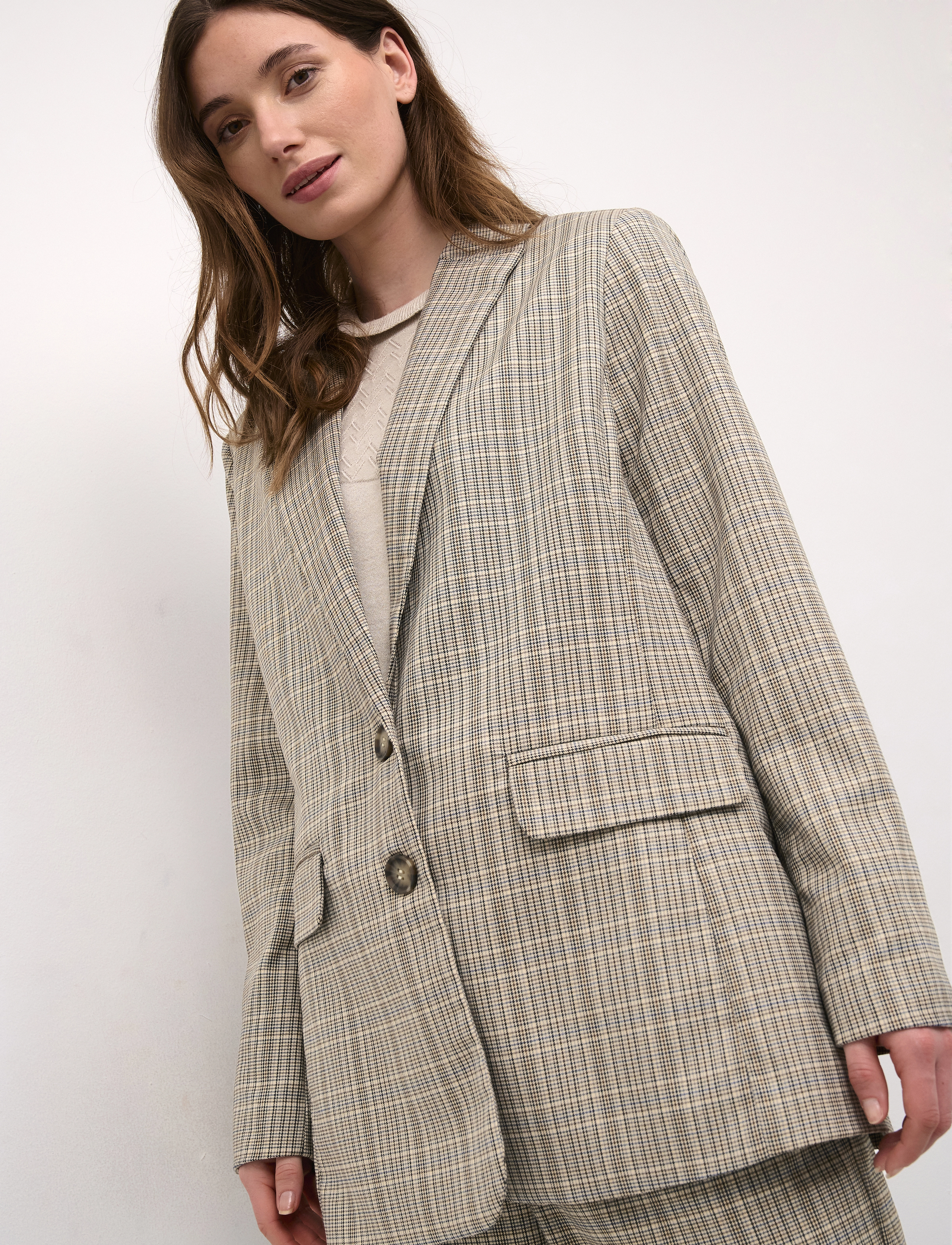 Cream - CRImogen Blazer - juhlamuotia outlet-hintaan - ancient scroll check - 3
