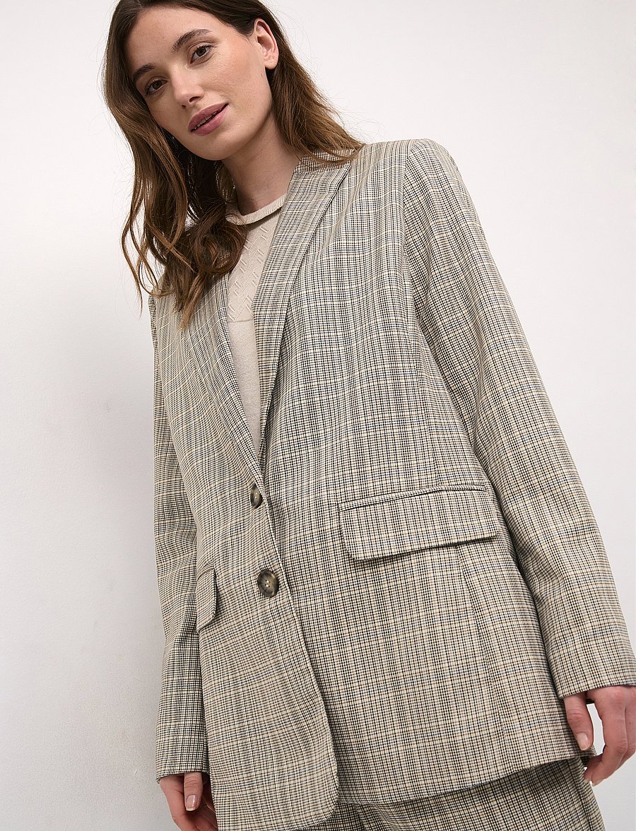 Cream - CRImogen Blazer - einreihige blazer - ancient scroll check - 5