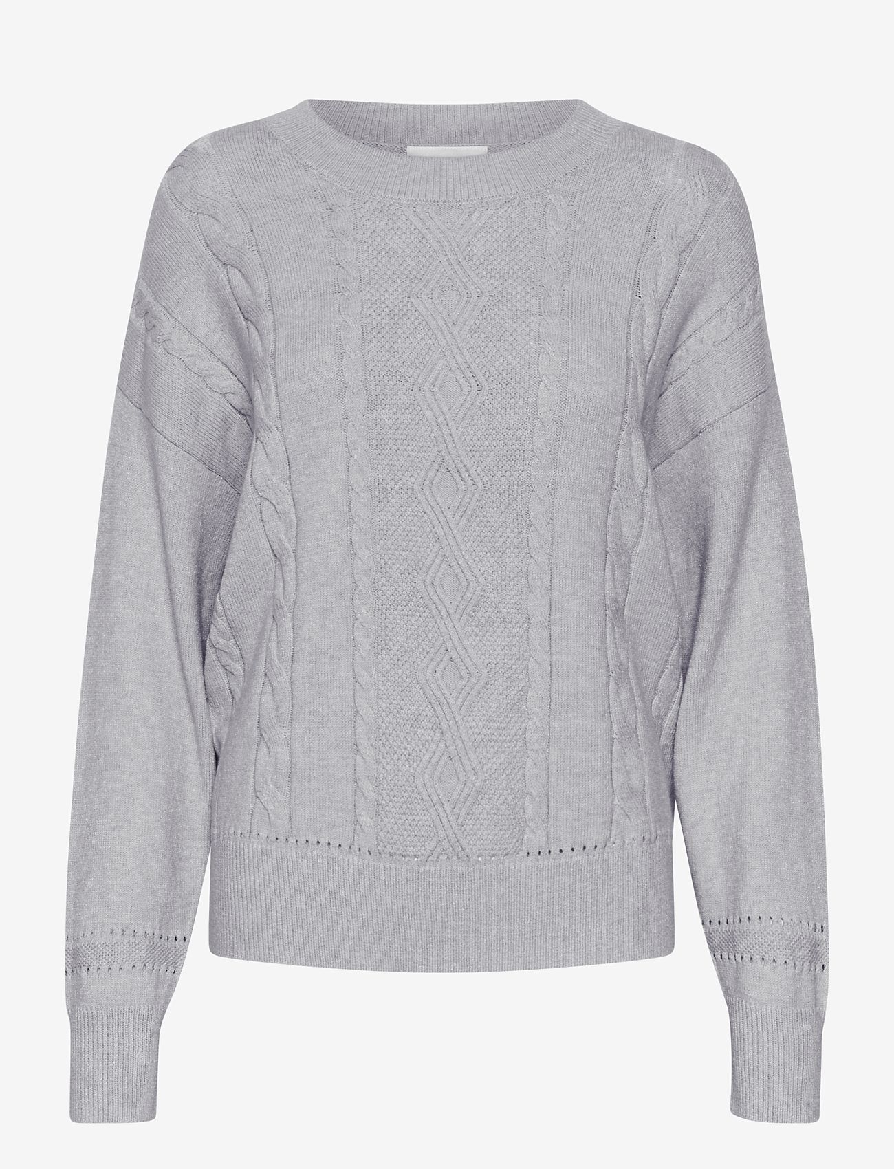 Cream - CRDela Knit Pullover - herbstliche kleidung - grey melange - 1