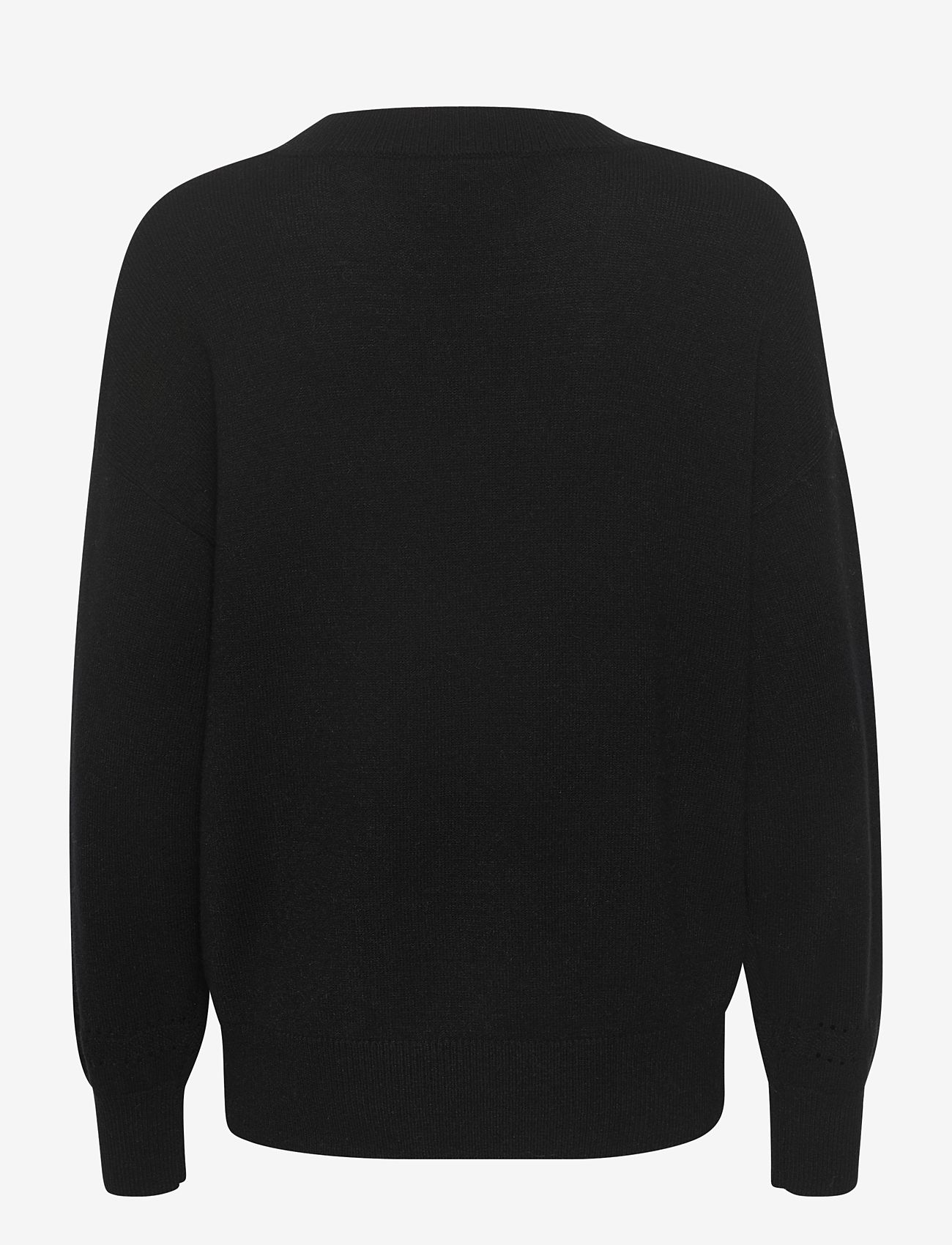 Cream - CRDela Knit Pullover - efterårstøj - pitch black - 1