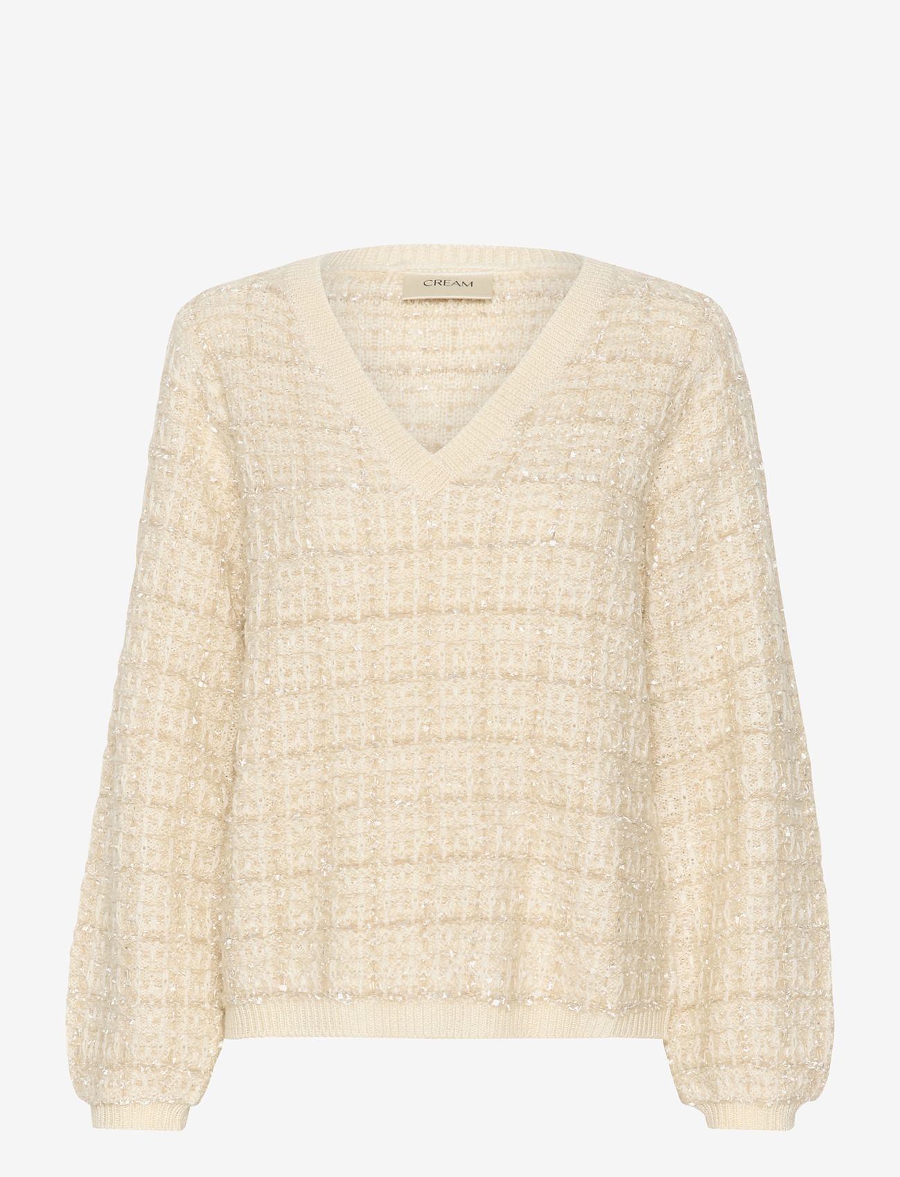 Cream - CRBilo Knit Blouse - herbstliche kleidung - eggnog check - 1