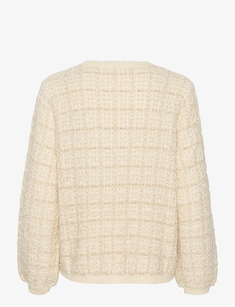 Cream - CRBilo Knit Blouse - pullover - eggnog check - 2