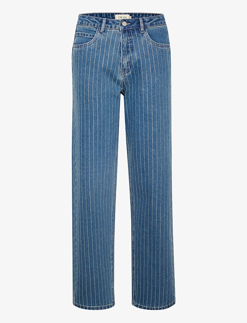 Cream - CRSine Jeans - Audrey Fit - sirge säärega teksad - rhinestone blue denim - 1