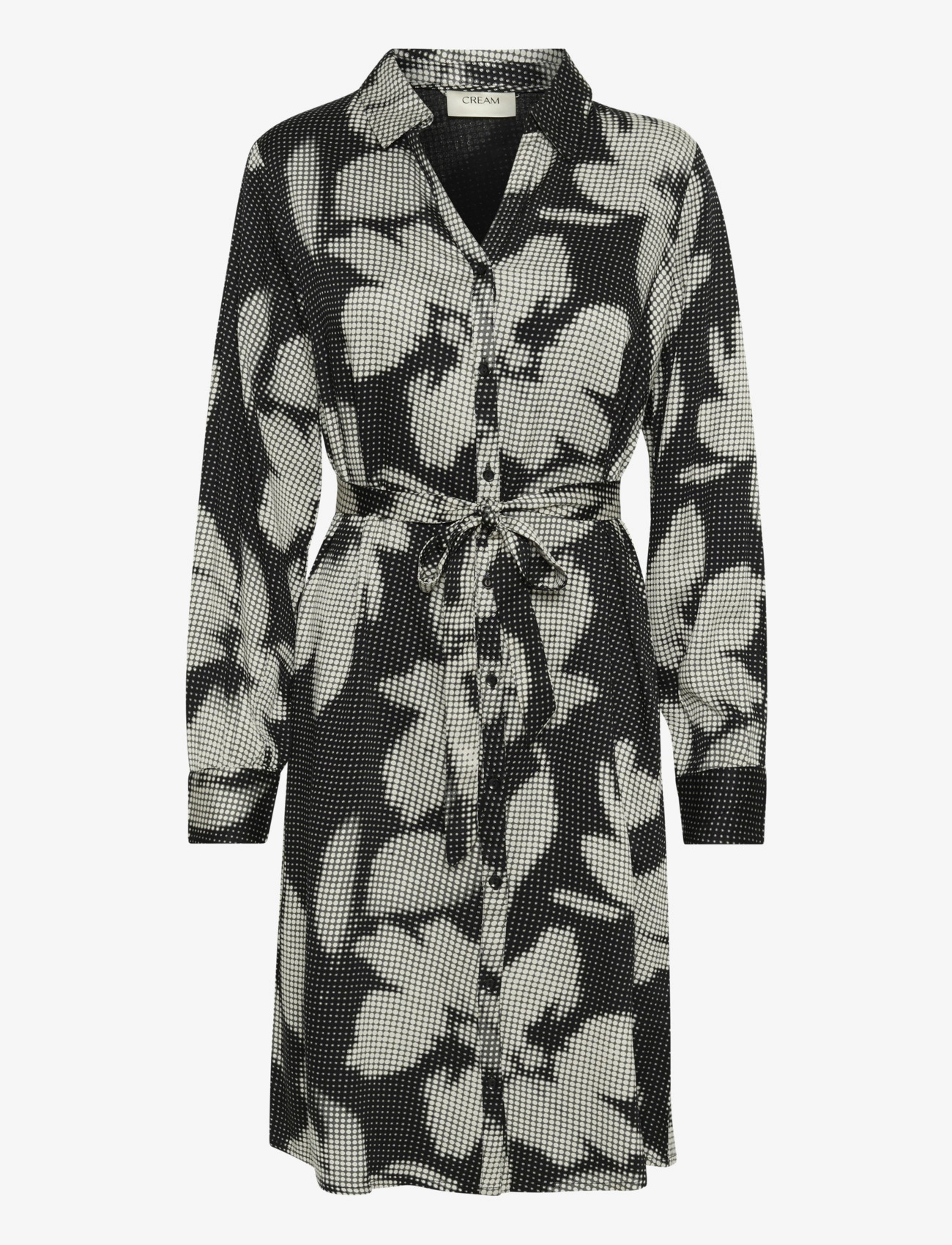 Cream CROmma Shirt Dress - Klänningar - BLACK DIGI FLOWER / black