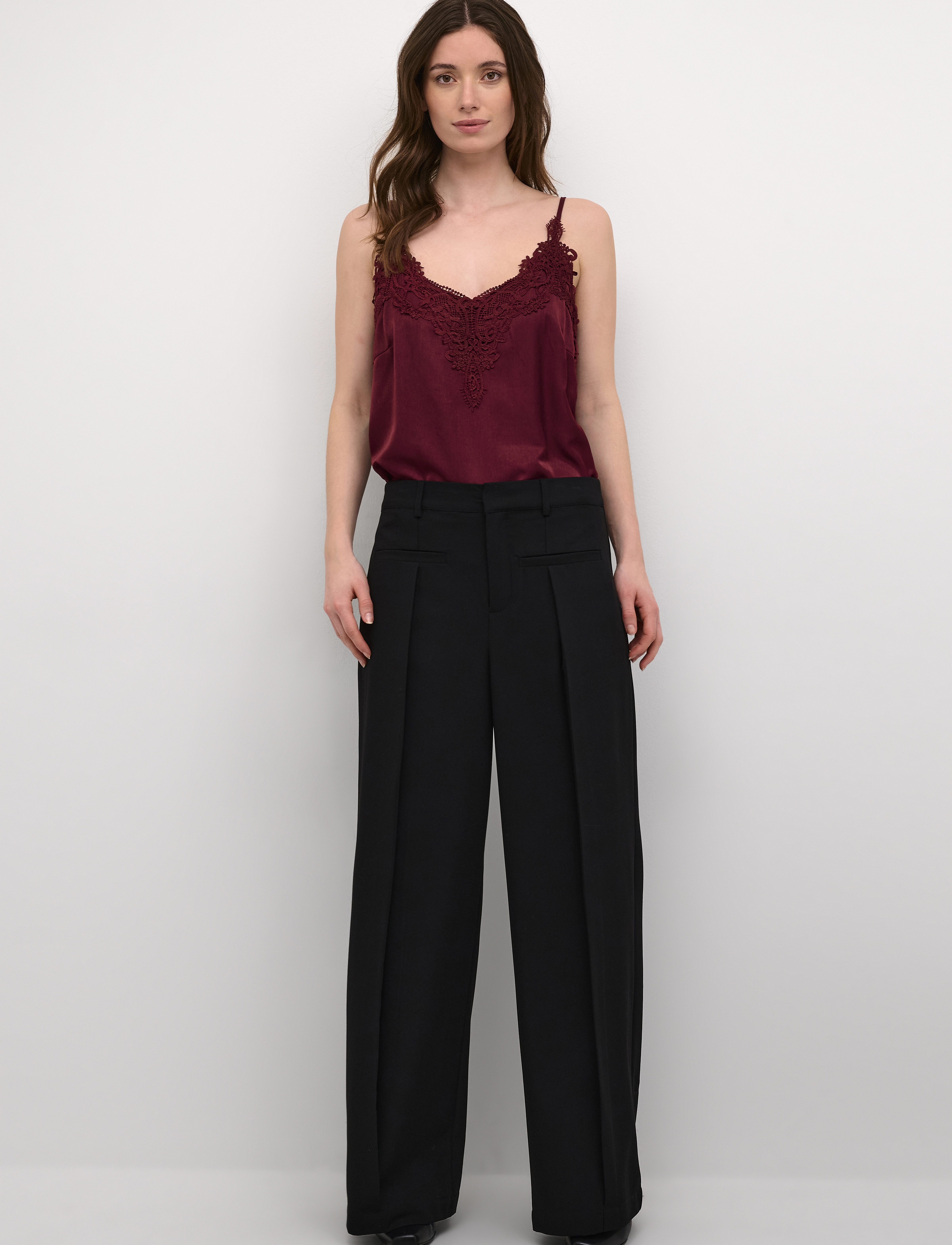 Cream - CRBit Wide Pant - pitch black - 3