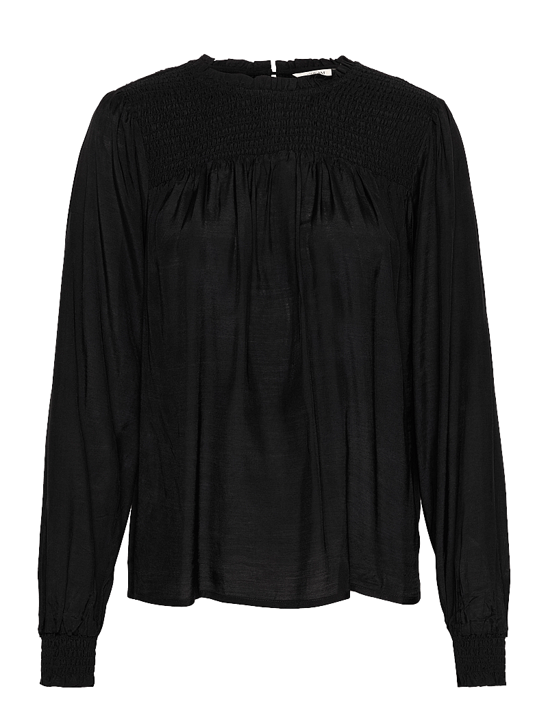 Cream - CRRinni SmockBlouse - långärmade blusar - pitch black - 1