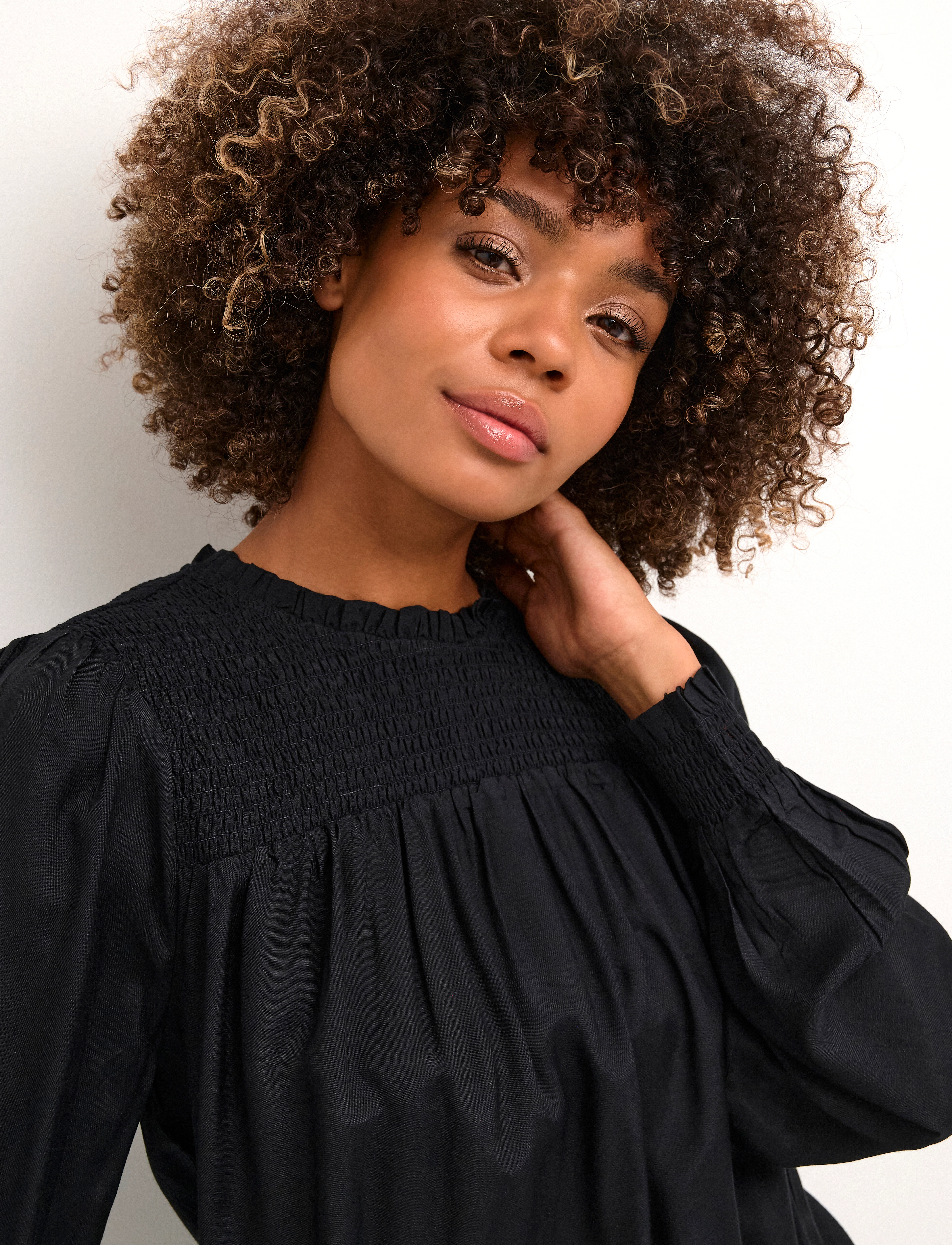 Cream - CRRinni SmockBlouse - langærmede bluser - pitch black - 5