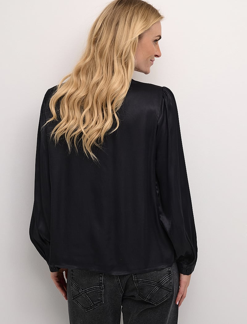 Cream - CRViria Long Sleeve Blouse - långärmade blusar - pitch black - 4