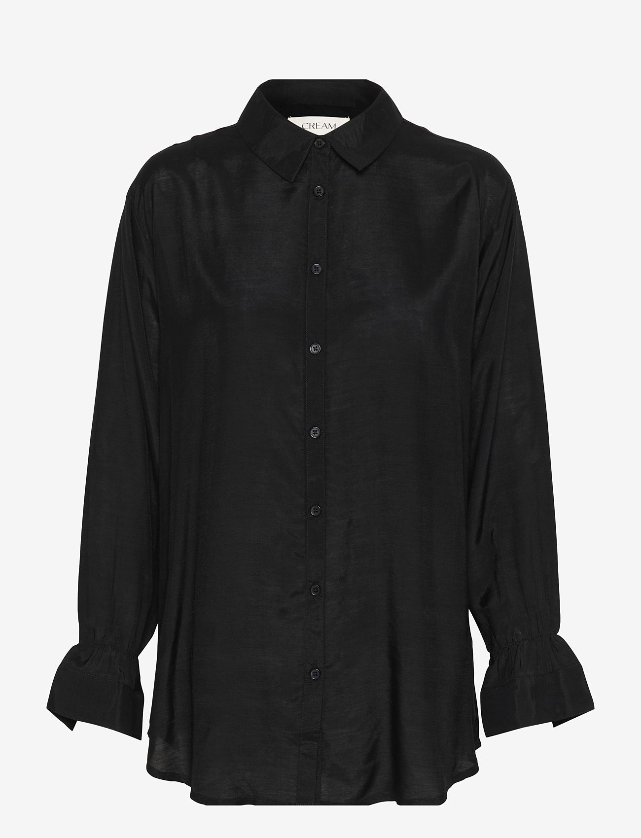 Cream - CRArina Shirt - pikkade varrukatega särgid - pitch black - 1