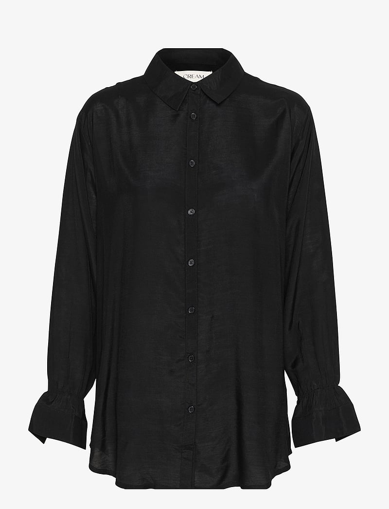 Cream - CRArina Shirt - pikkade varrukatega särgid - pitch black - 1
