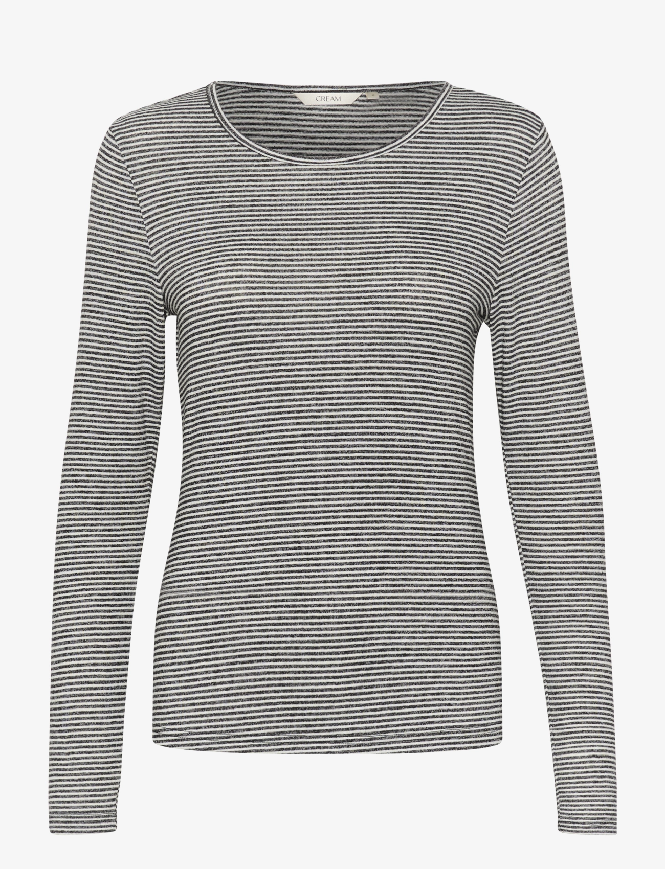 Cream CRAmma LS T-Shirt - Kläder - BLACK/WHITE STRIPE / black