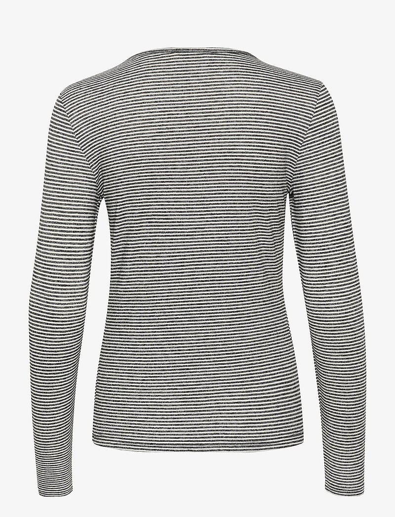 Cream - CRAmma LS T-Shirt - langærmede toppe - black/white stripe - 2