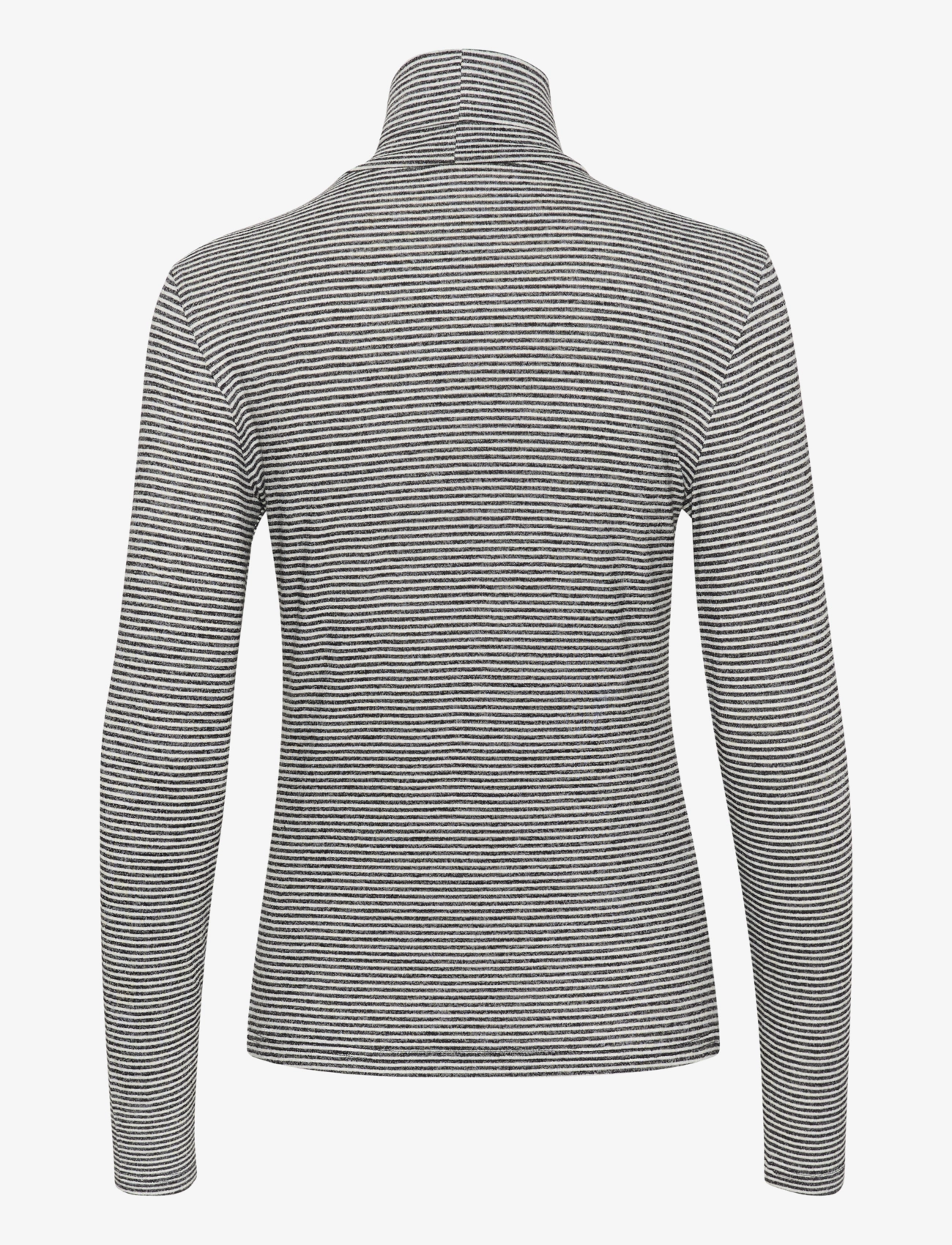 Cream - CRAmma LS Turtle T-Shirt - laveste priser - black/white stripe - 2