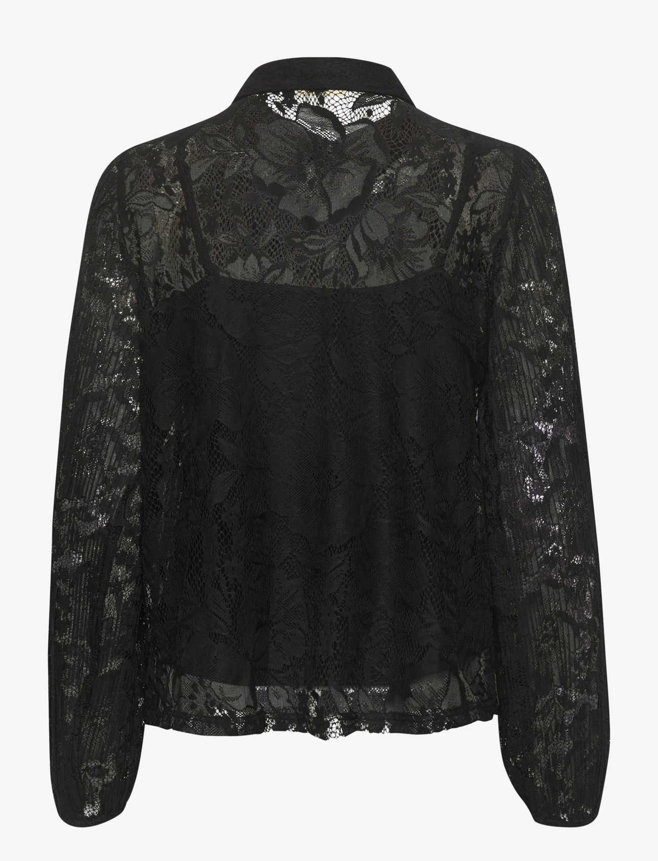 Cream - CRKanni Lace Shirt - koszule z długimi rękawami - pitch black - 2