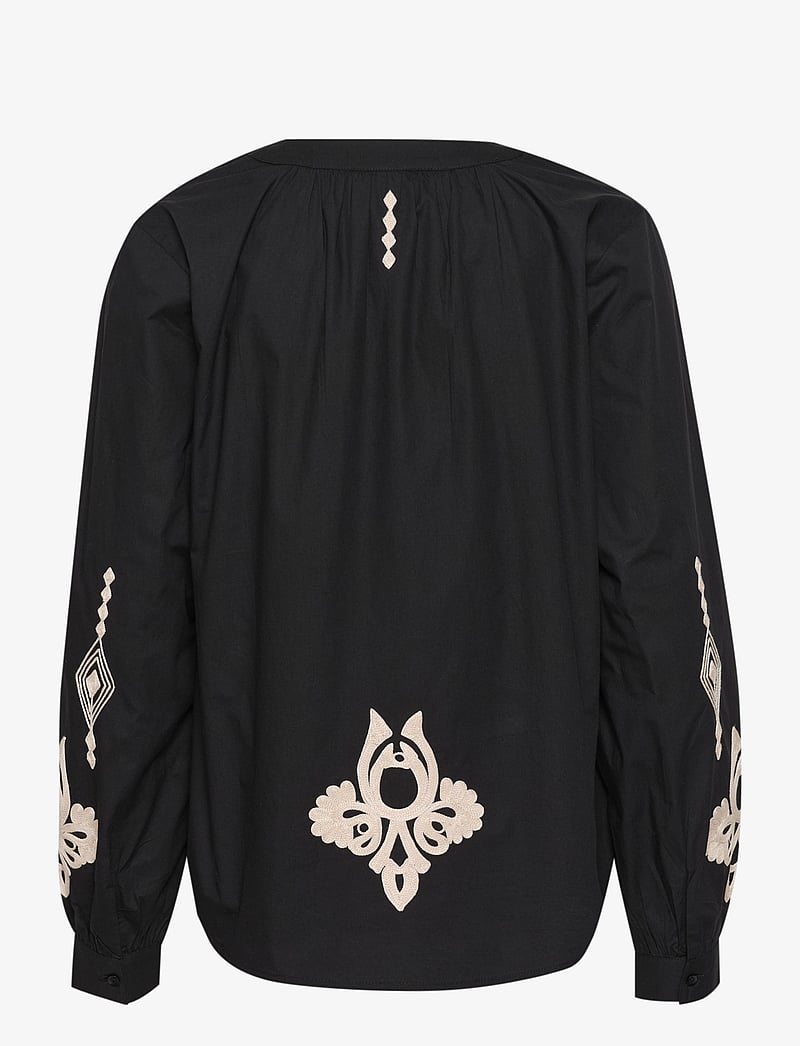 Cream - CRIpilo Blouse - long sleeved blouses - oriental black offwhite - 2