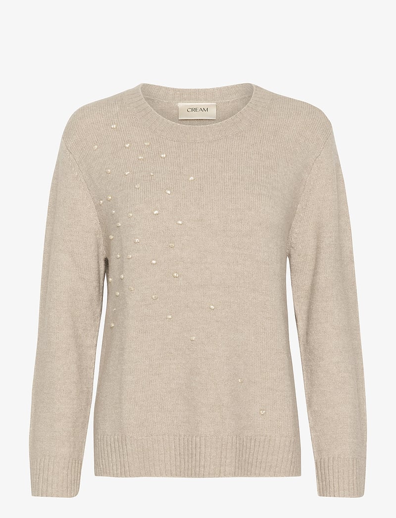 Cream - CRPumpkin Knit Pullover - stickade tröjor - ancient scroll - 1