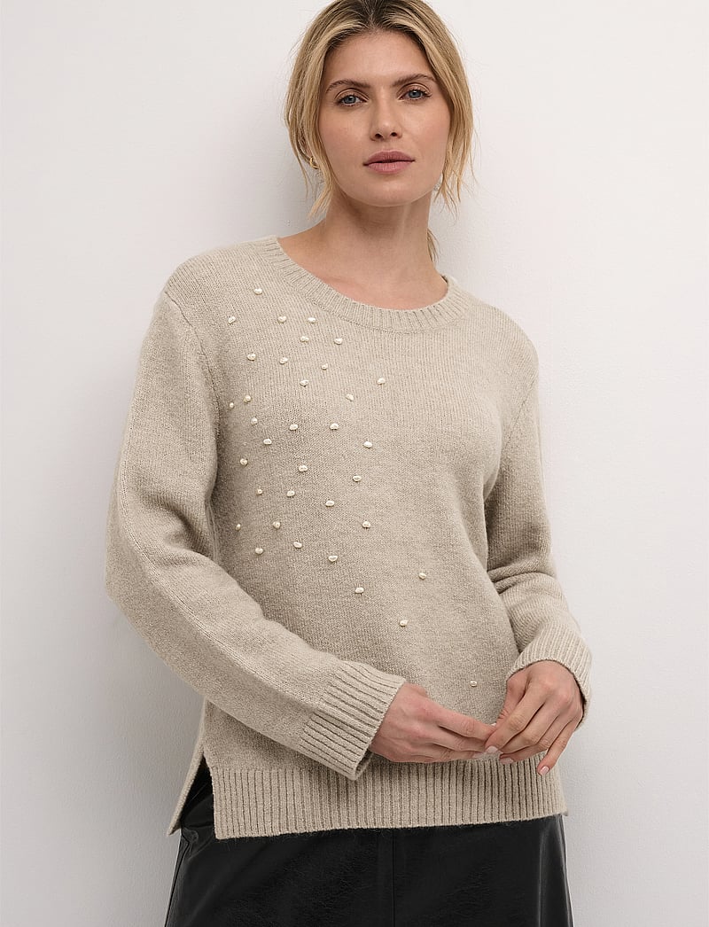 Cream - CRPumpkin Knit Pullover - stickade tröjor - ancient scroll - 0