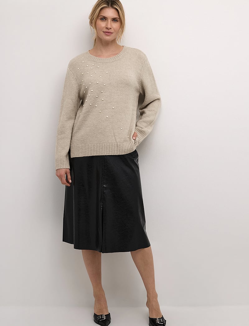 Cream - CRPumpkin Knit Pullover - stickade tröjor - ancient scroll - 3