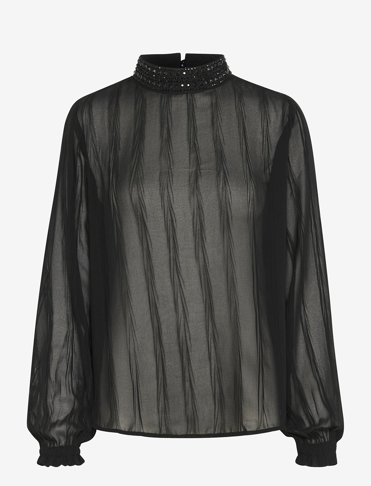 Cream - CRSadia Blouse - long sleeved blouses - pitch black - 1