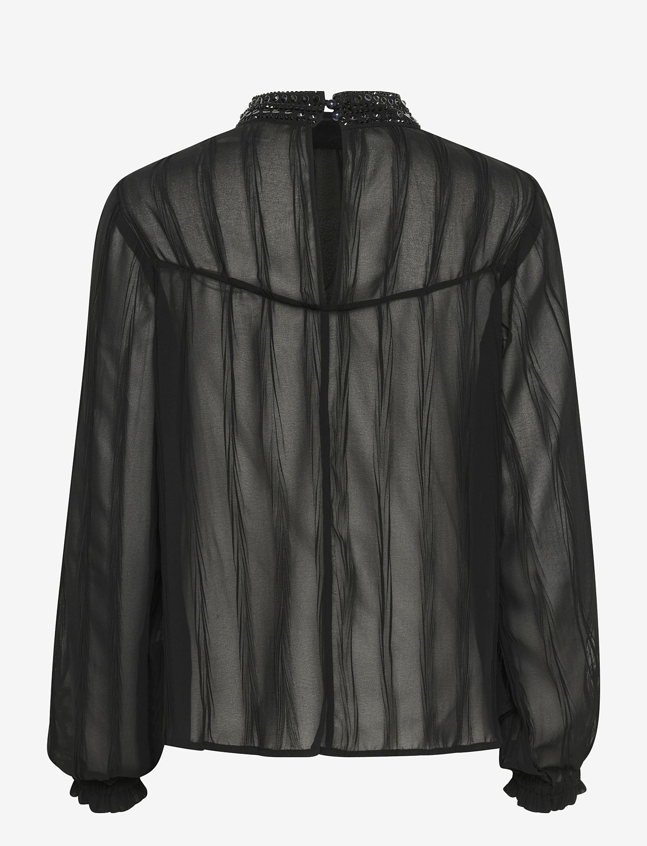 Cream - CRSadia Blouse - long sleeved blouses - pitch black - 2