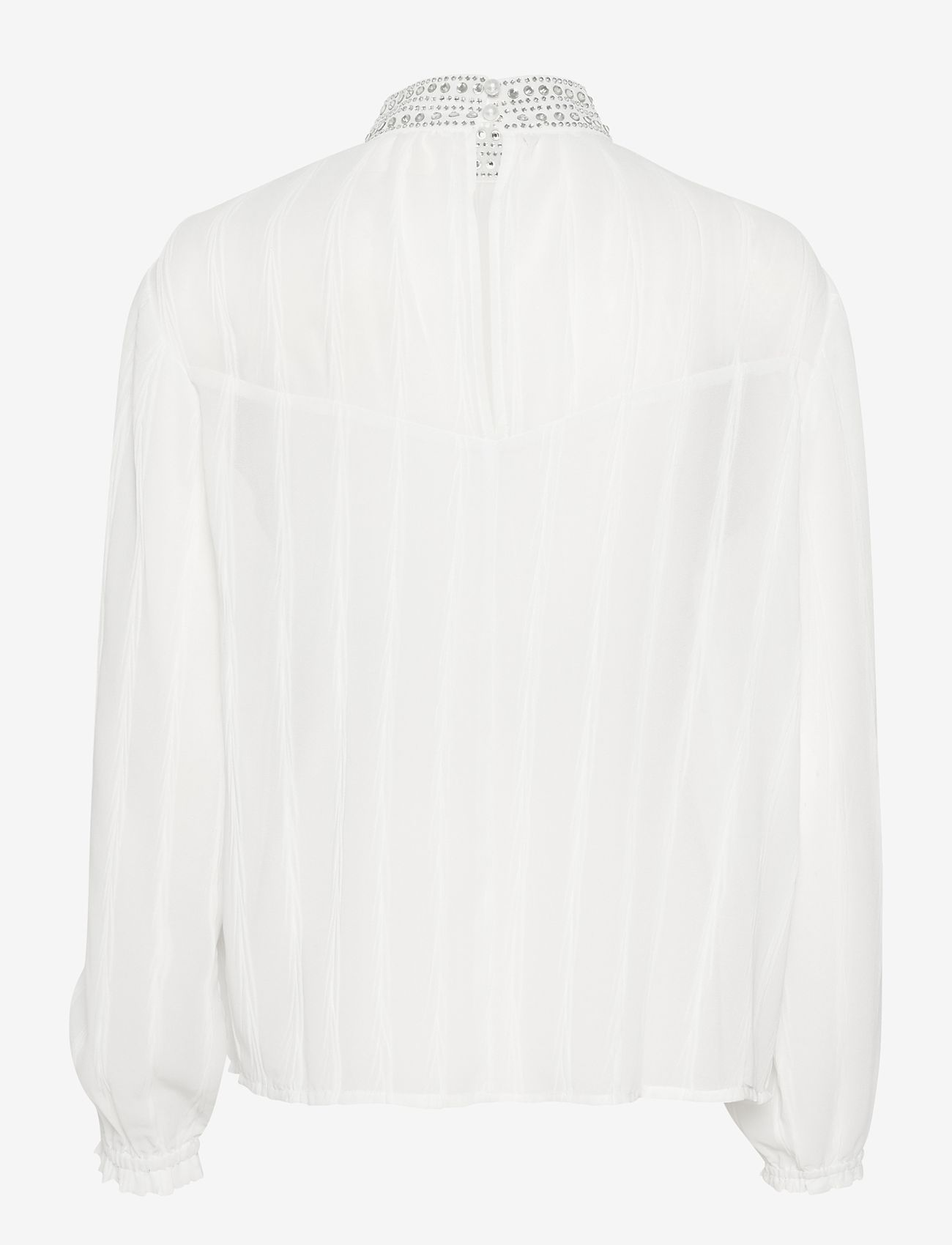 Cream - CRSadia Blouse - long sleeved blouses - snow white - 2