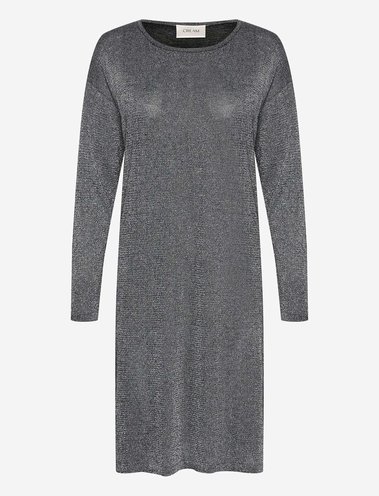 Cream - CRJolly Knit Dress - stickade klänningar - pitch black - 1