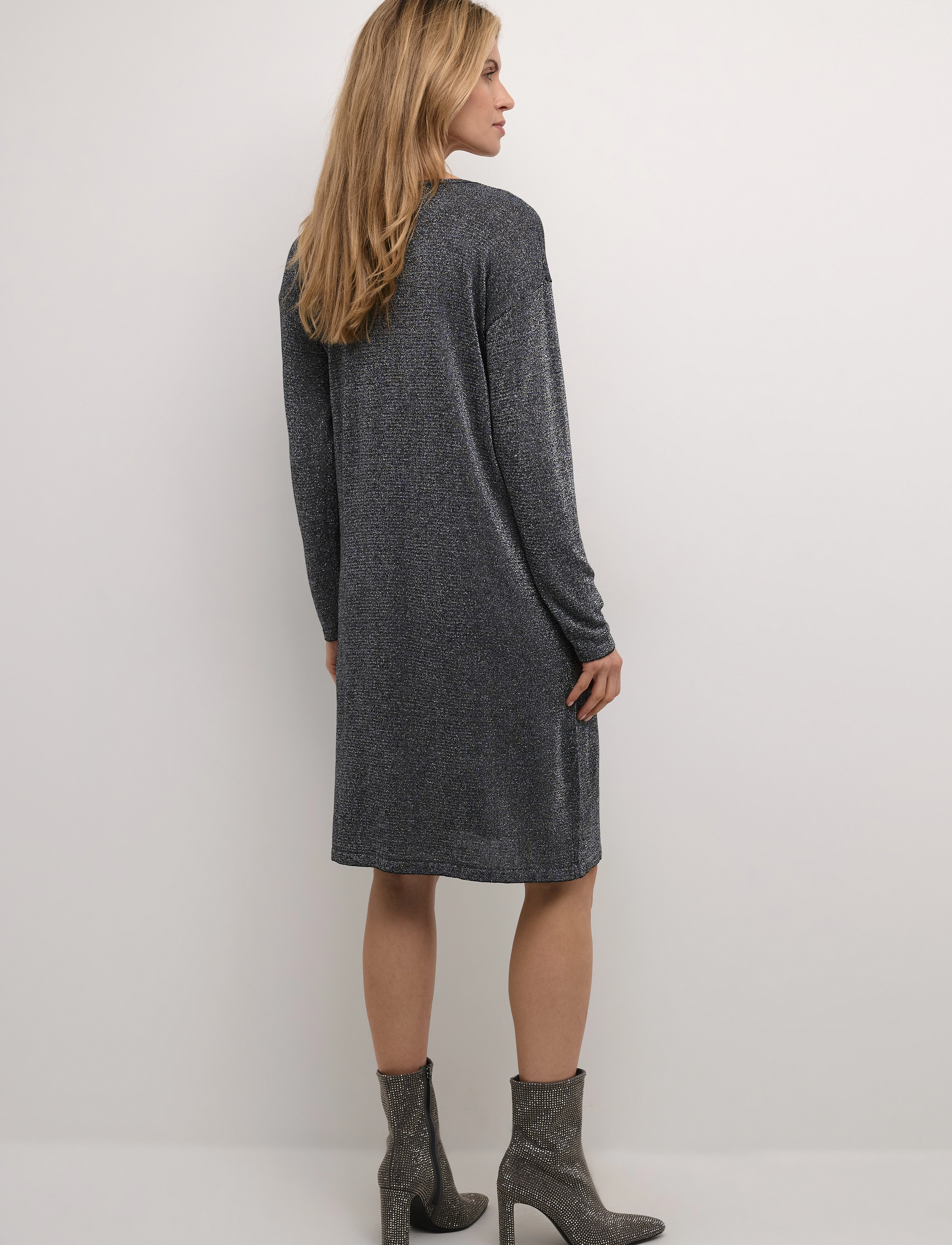 Cream - CRJolly Knit Dress - strikkjoler - pitch black - 4