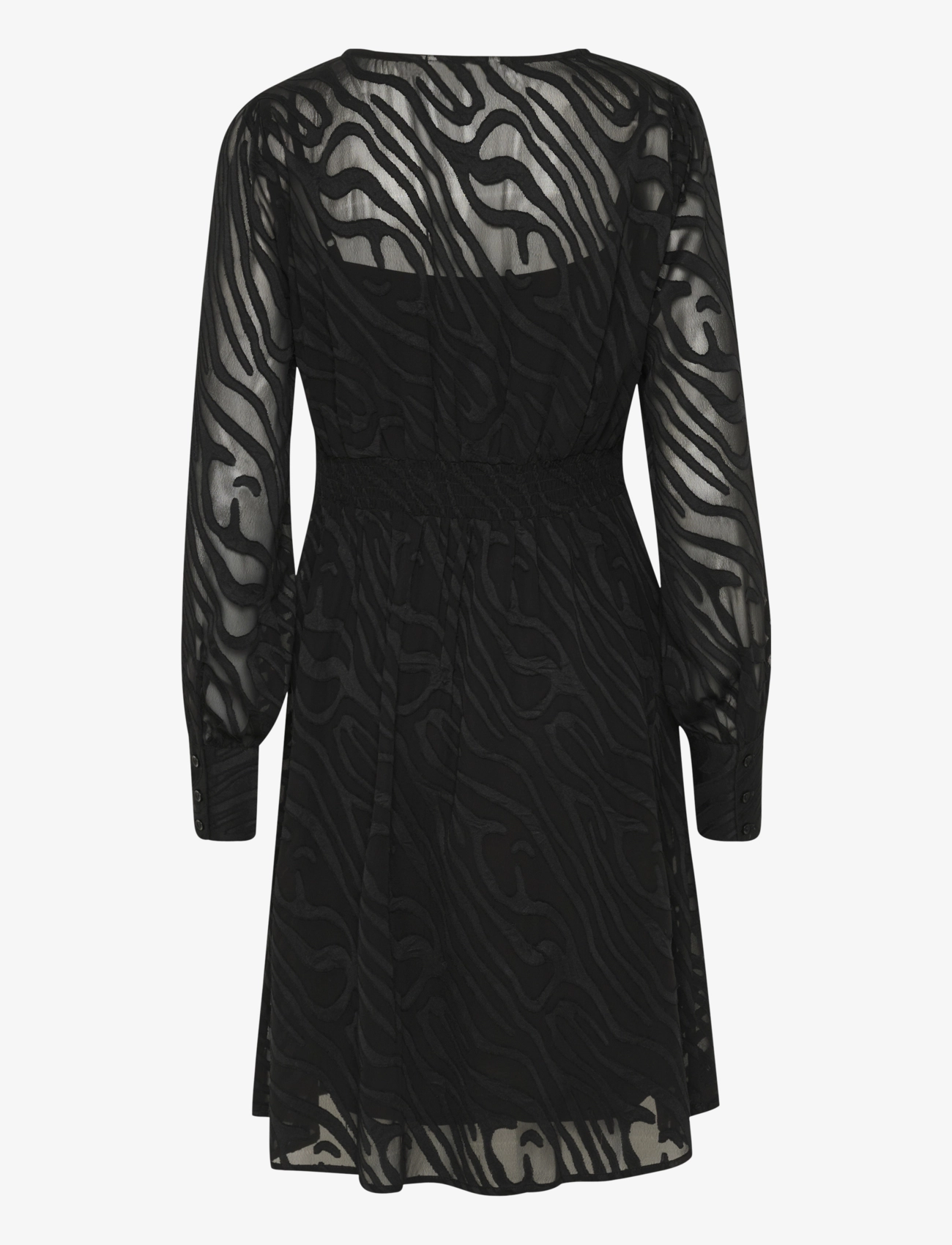 Cream - CRYana Dress - blondekjoler - pitch black animal - 2