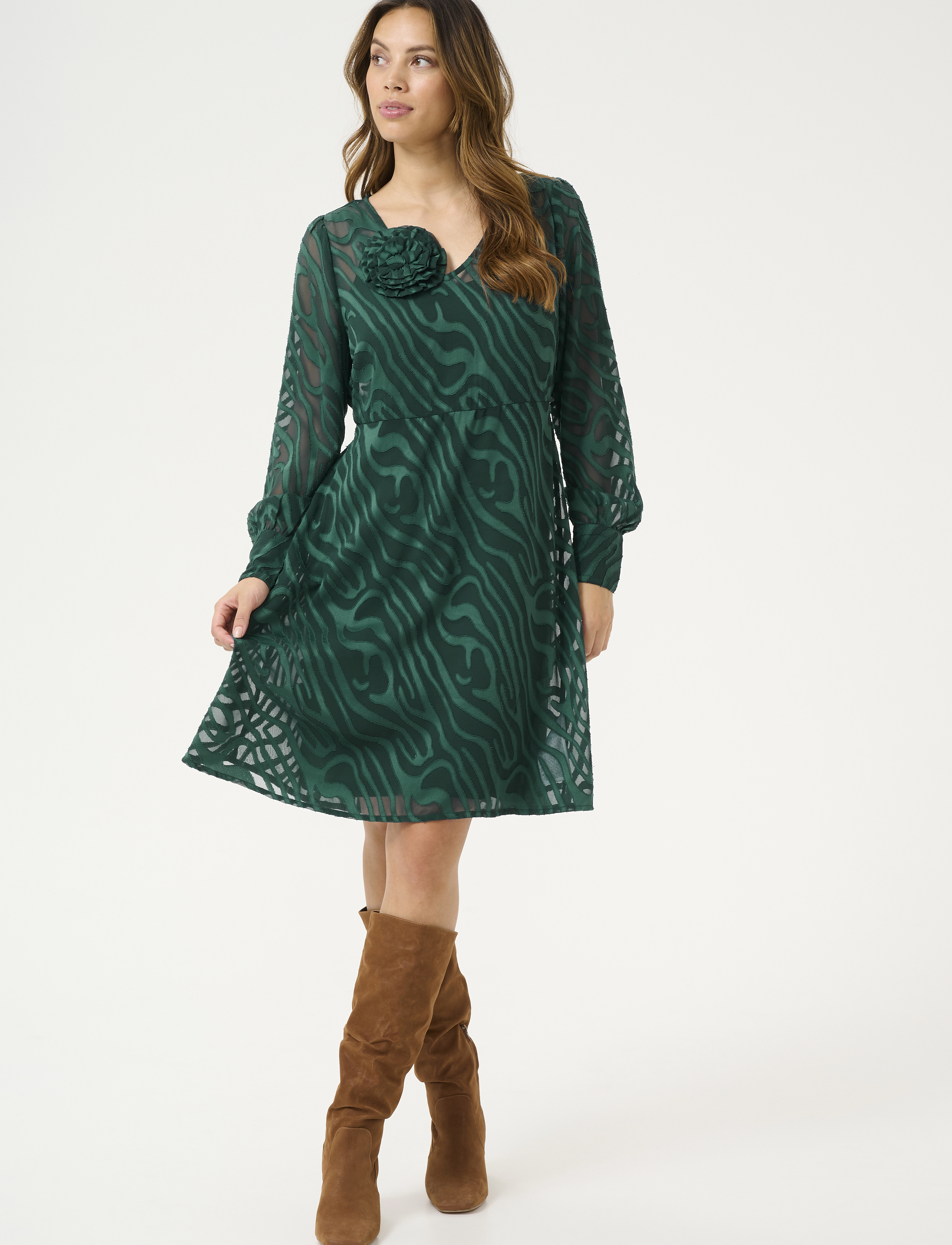 Cream - CRYana Dress - spitzenkleider - ponderosa pine animal - 3