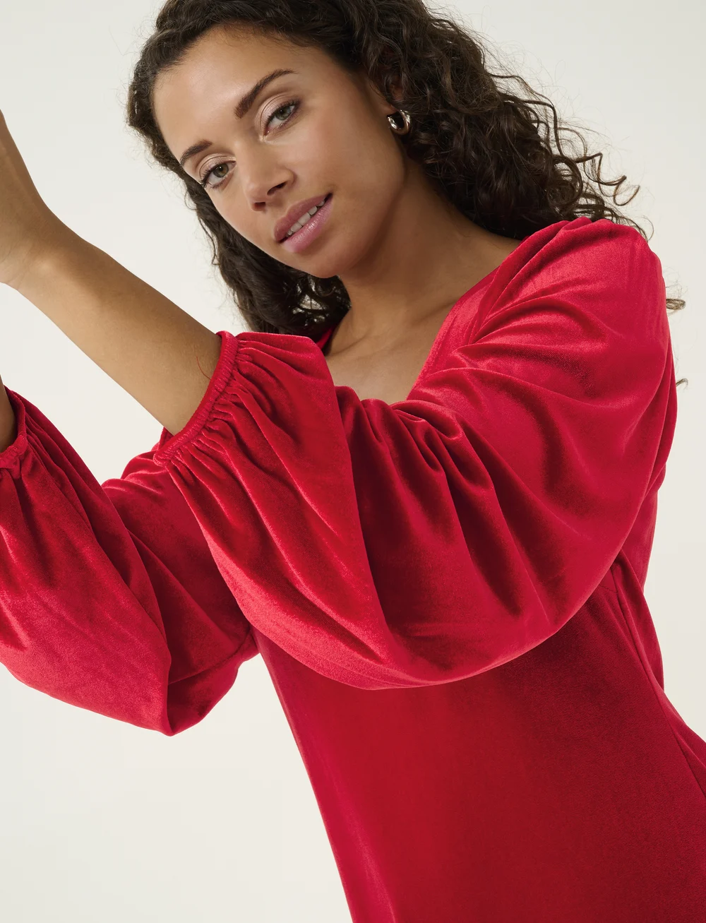 Cream - CRPativa Dress - festklänningar - jester red - 5