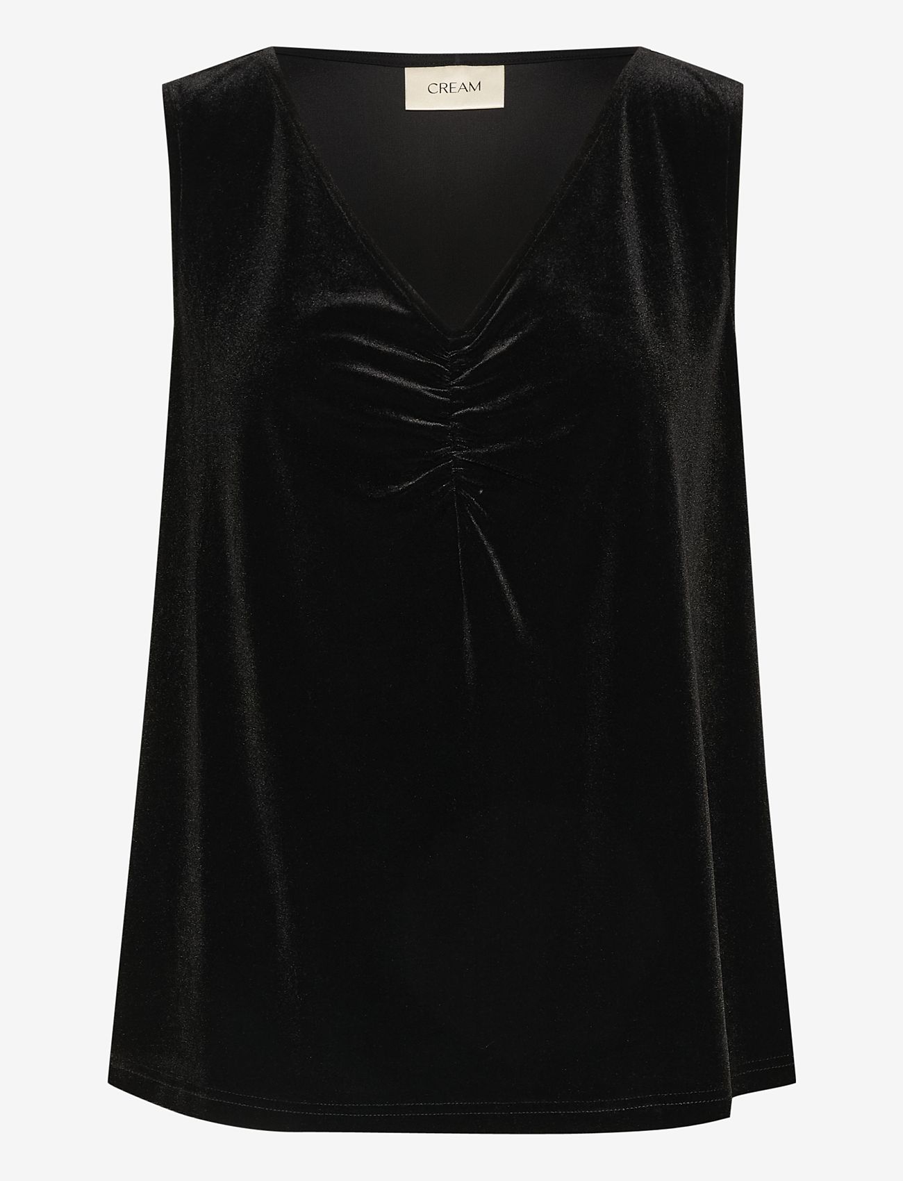 Cream - CRPativa Blouse - sleeveless blouses - pitch black - 1