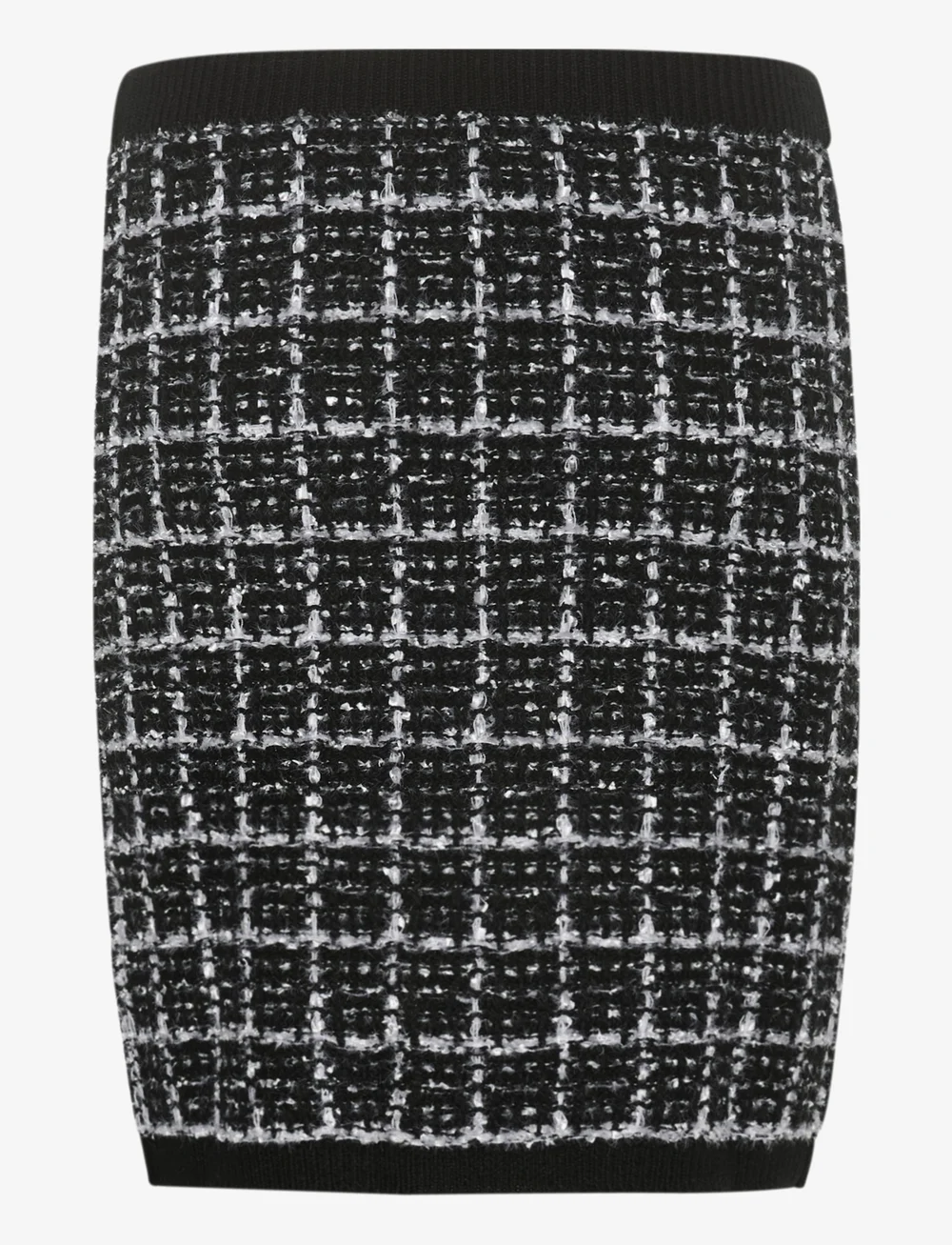 Cream - CRBilo Knit Skirt - stickade kjolar - pitch black check - 2