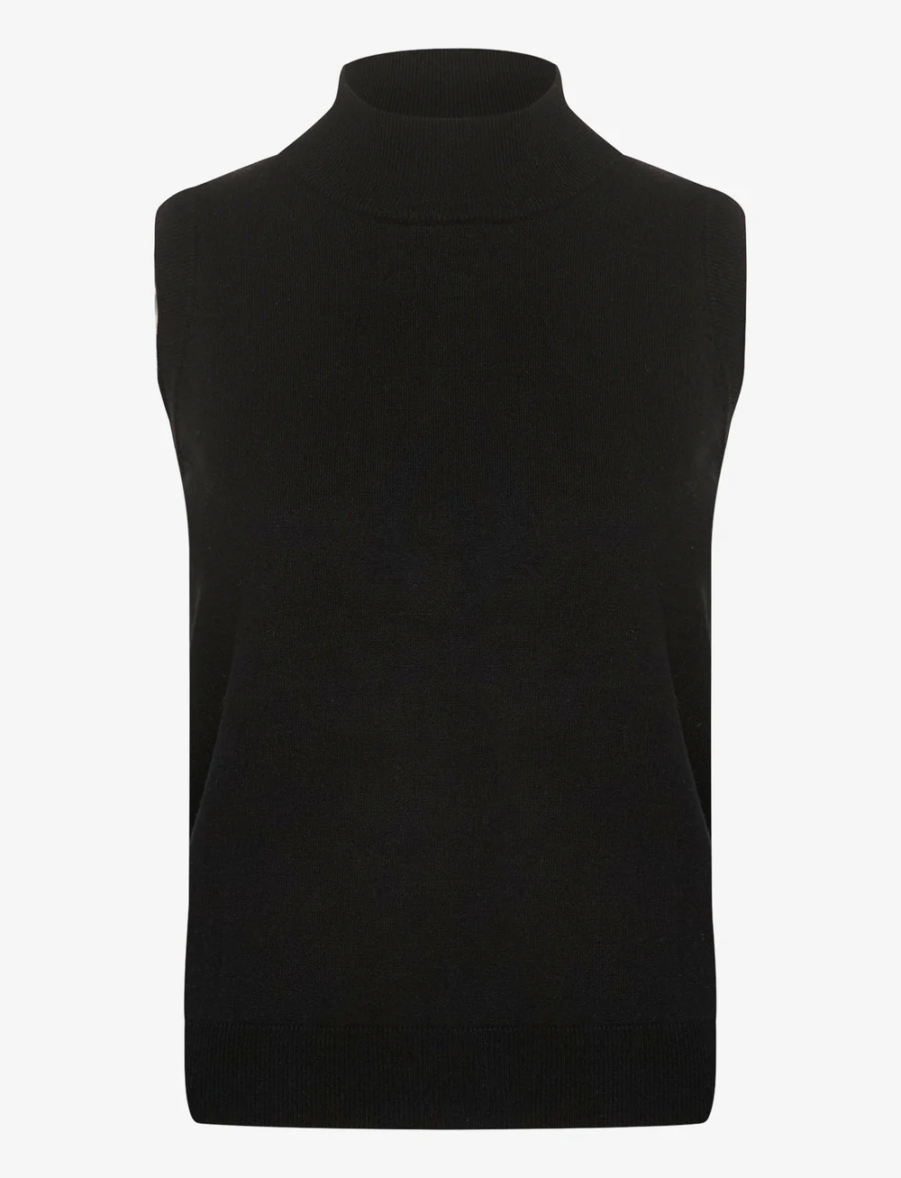 Cream - CRVillea Knit Vest - kootud vestid - pitch black - 1