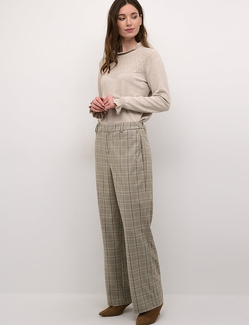 Cream - CRImogen Pant - formell - ancient scroll check - 3