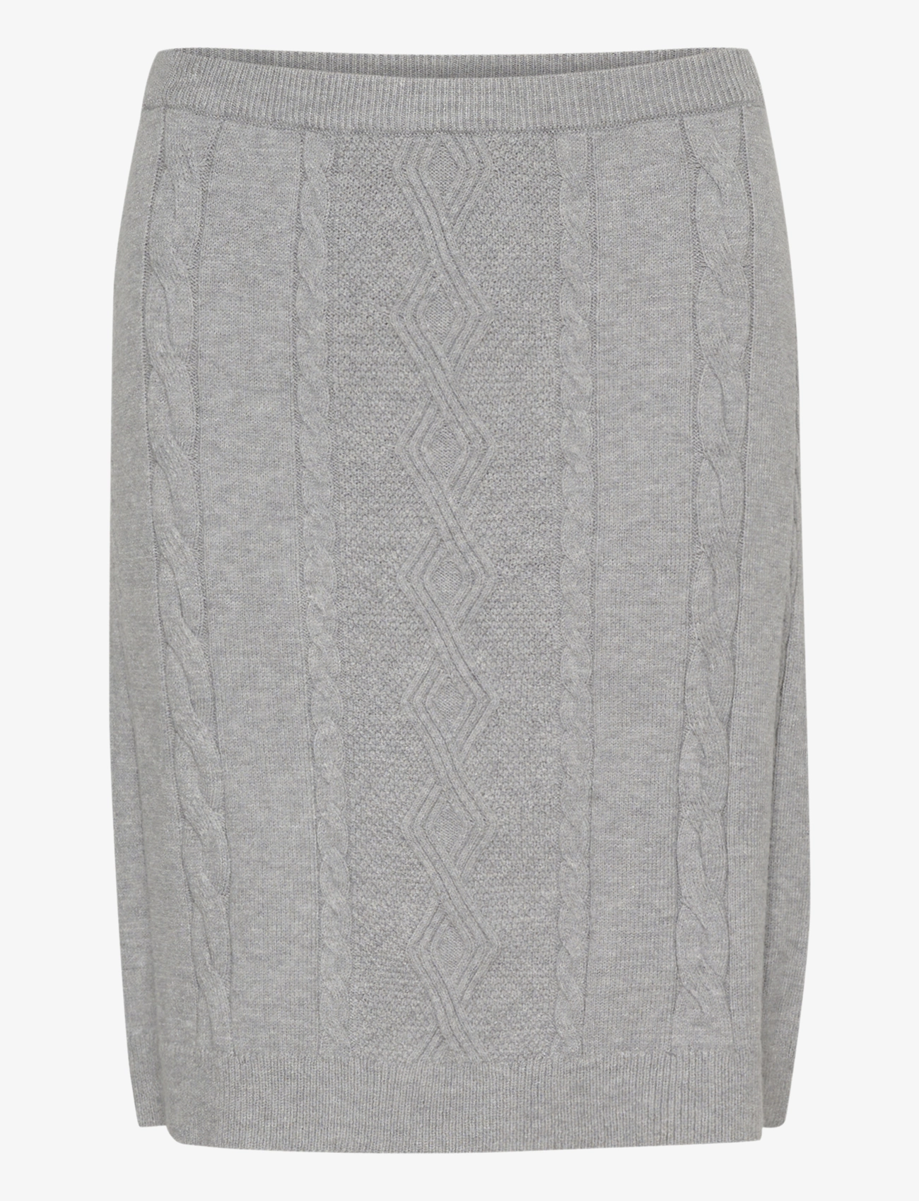 Cream CRDela Short Knit Skirt - Cream - GREY MELANGE / grey