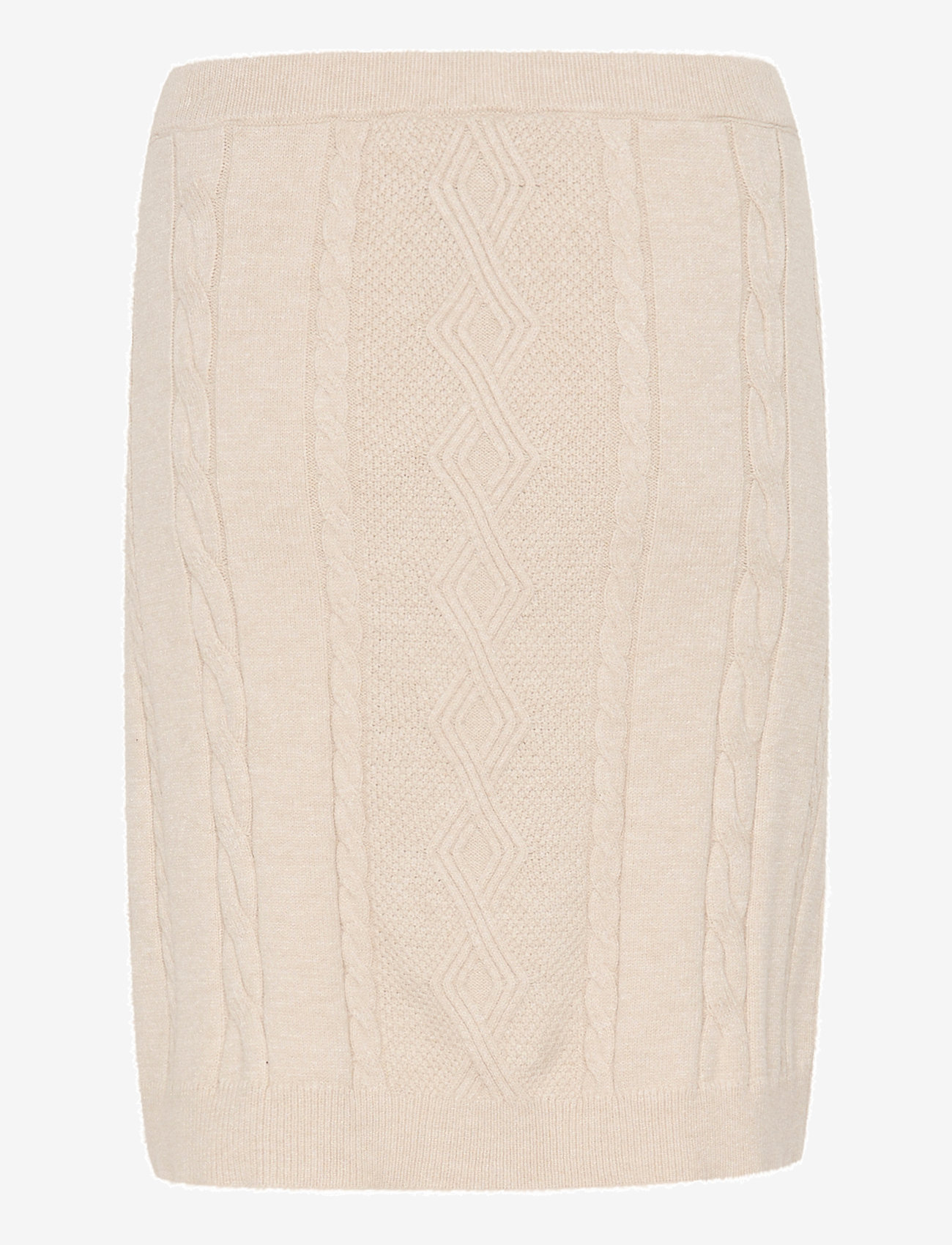 Cream - CRDela Short Knit Skirt - stickade kjolar - oat melange - 2