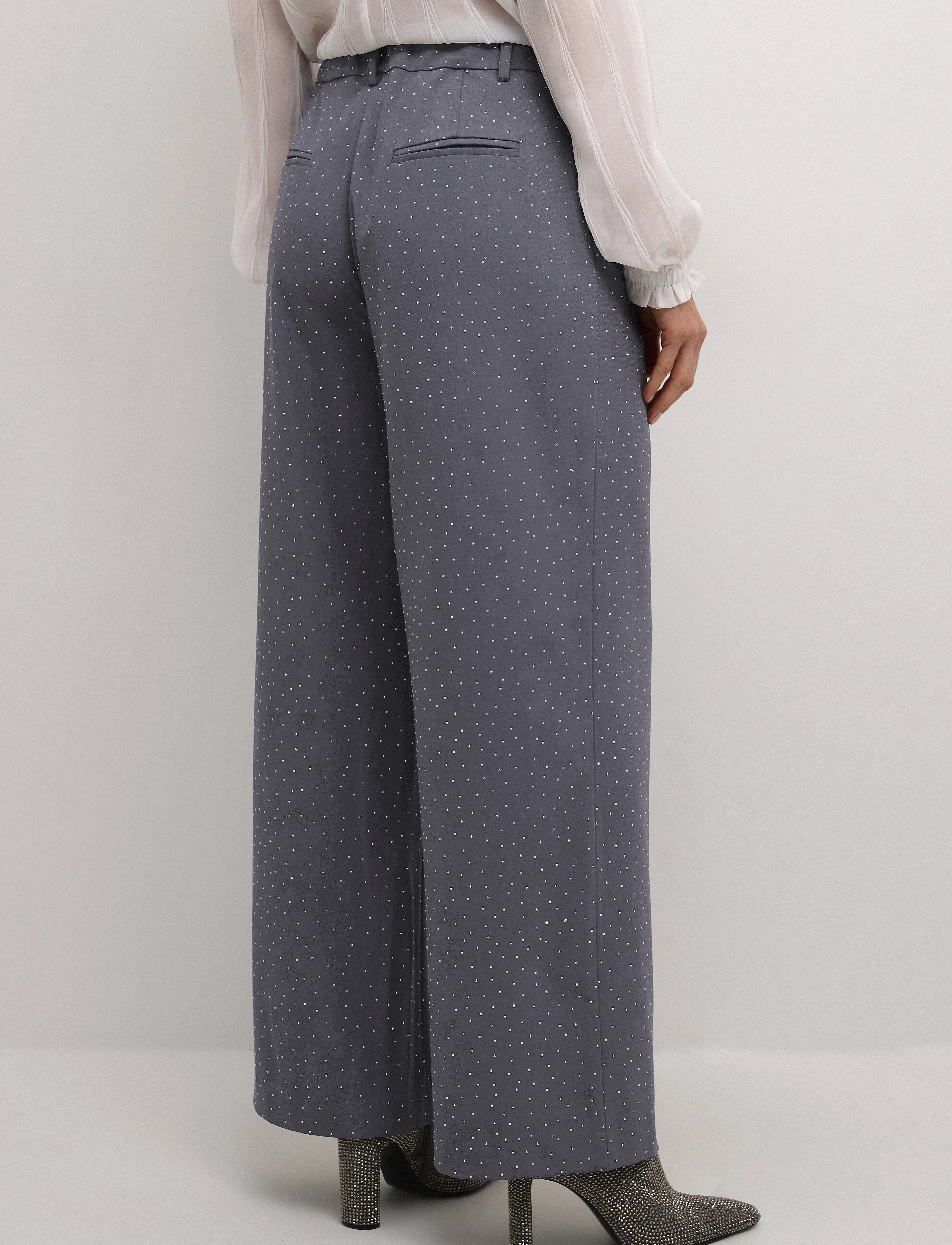 Cream - CRCarol Pant - festtøj til outletpriser - grey melange - 4