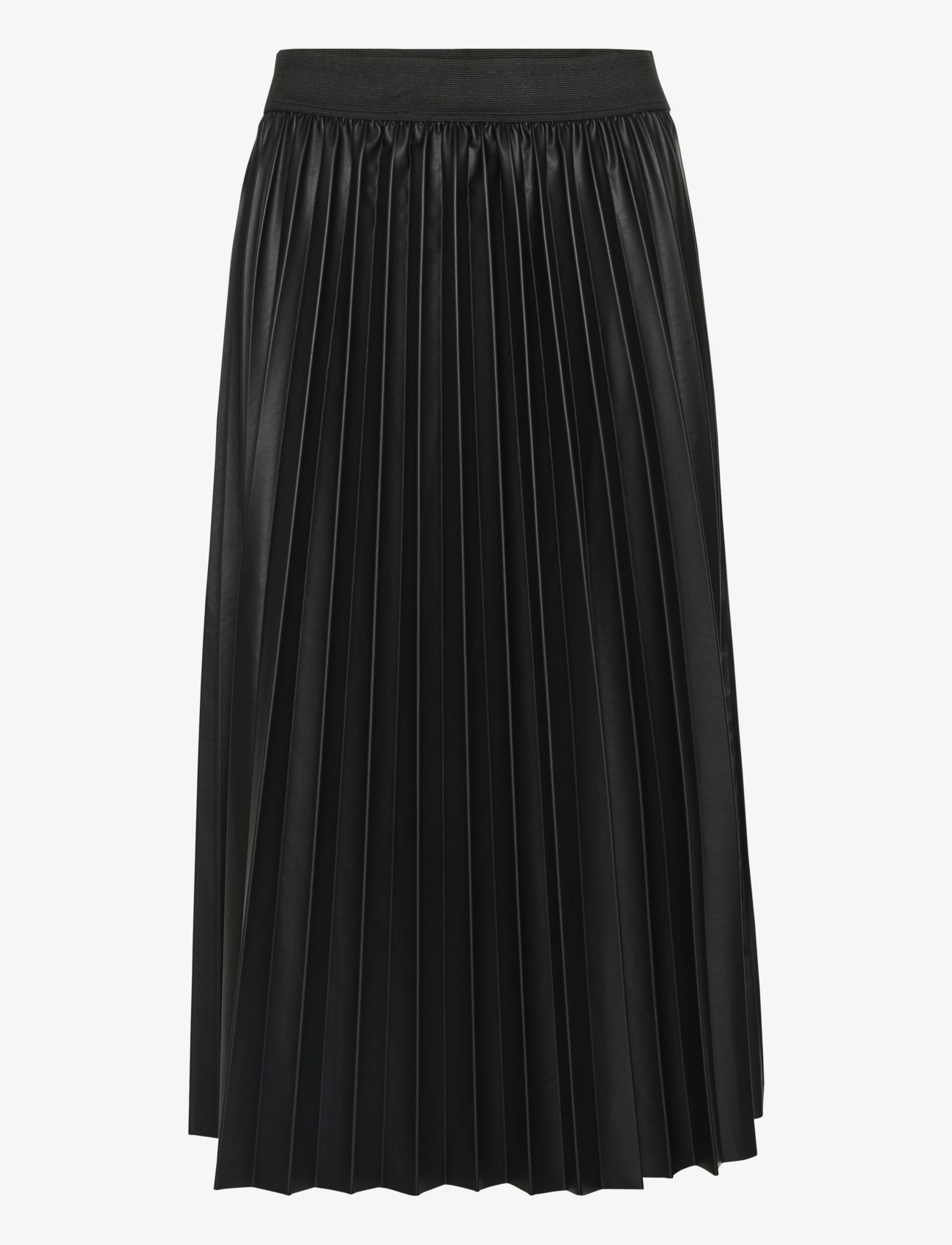 Cream CRPoppi Plissé Skirt - Midi nederdele - PITCH BLACK / black